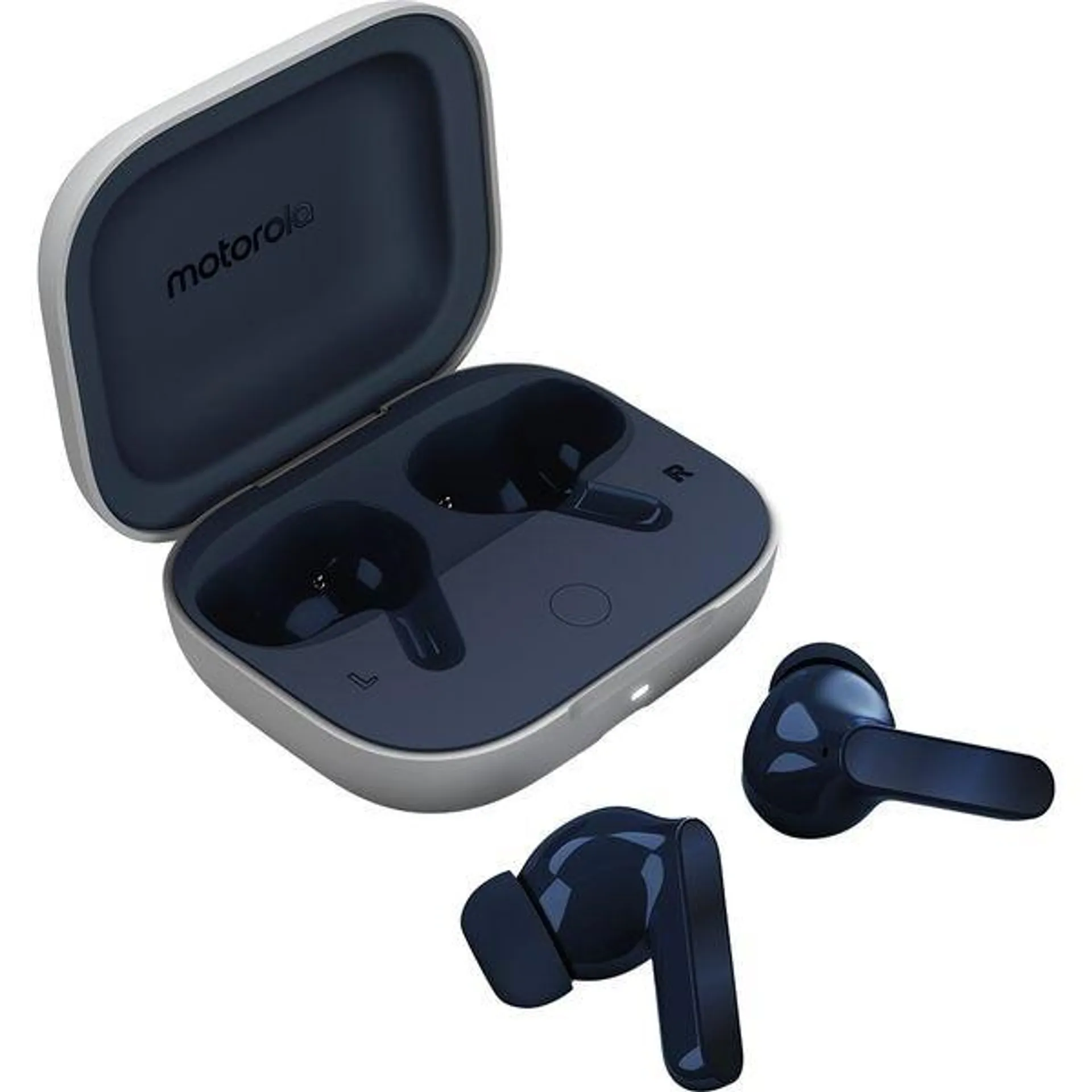 Casti MOTOROLA Moto Buds, True wireless, Bluetooth, In-ear, Microfon, Noise Cancelling, Starlight Blue