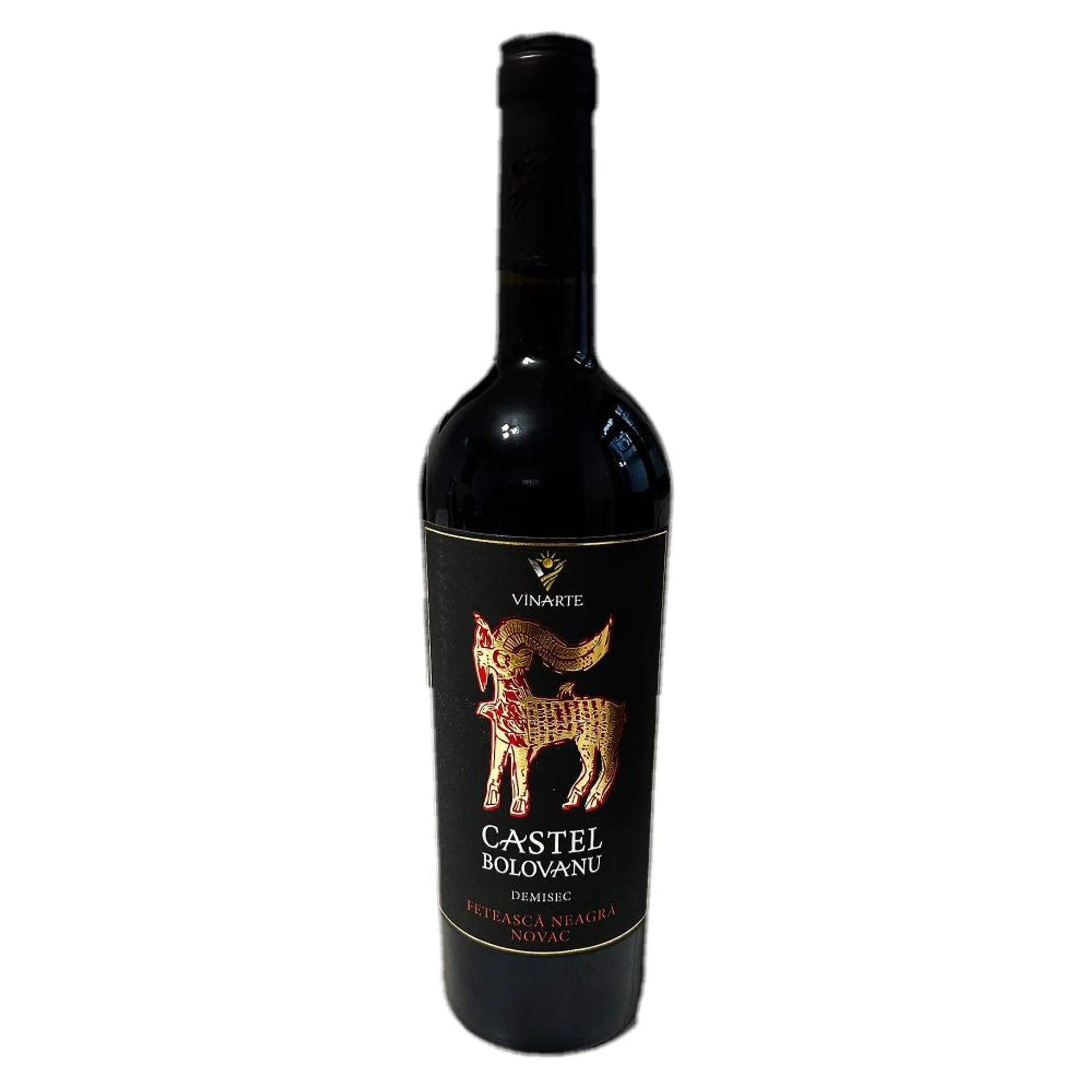 Vin rosu Castel Bolovanu Feteasca Neagra demisec 0.75L