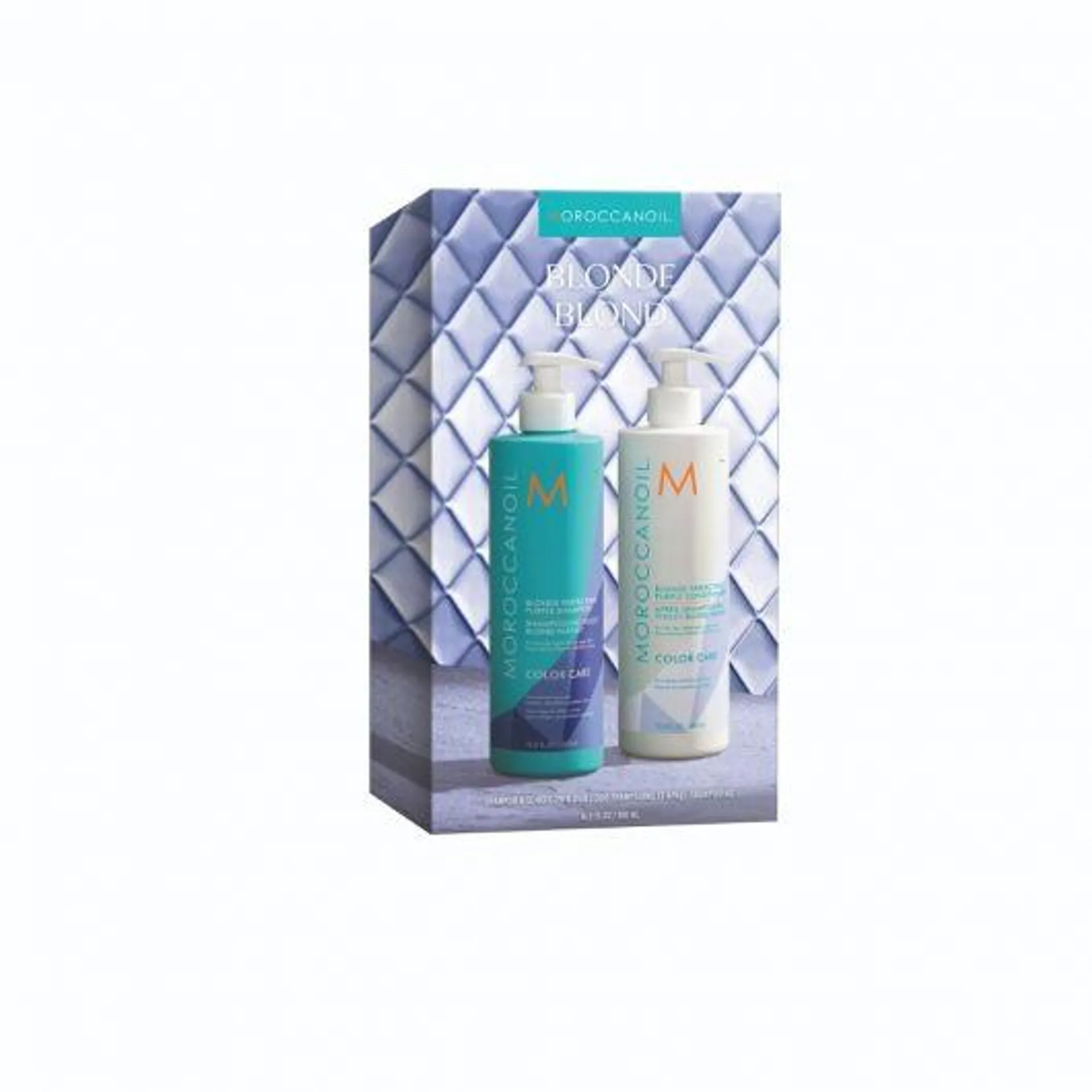 Set de par Moroccanoil Blonde Perfecting Purple Duo 2x500ml