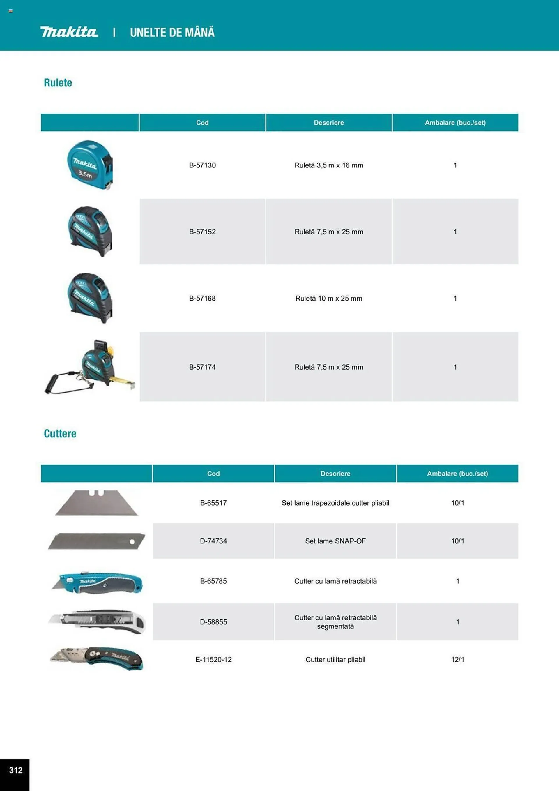 Catalog Сatalog Makita de la 25 martie până la 31 decembrie 2024 - Revista Pagina 626