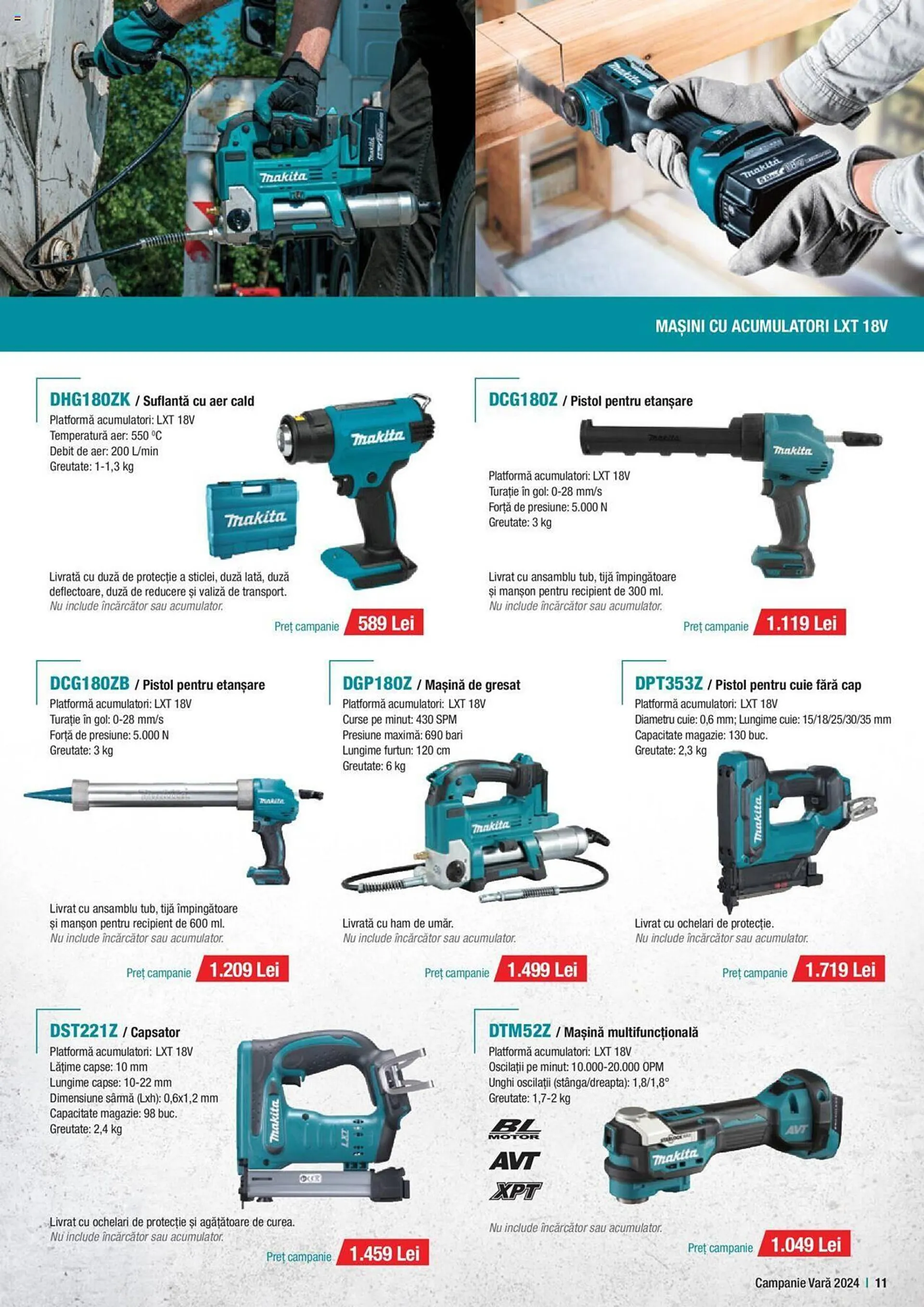 Catalog Makita catalog de la 1 iulie până la 30 septembrie 2024 - Revista Pagina 11