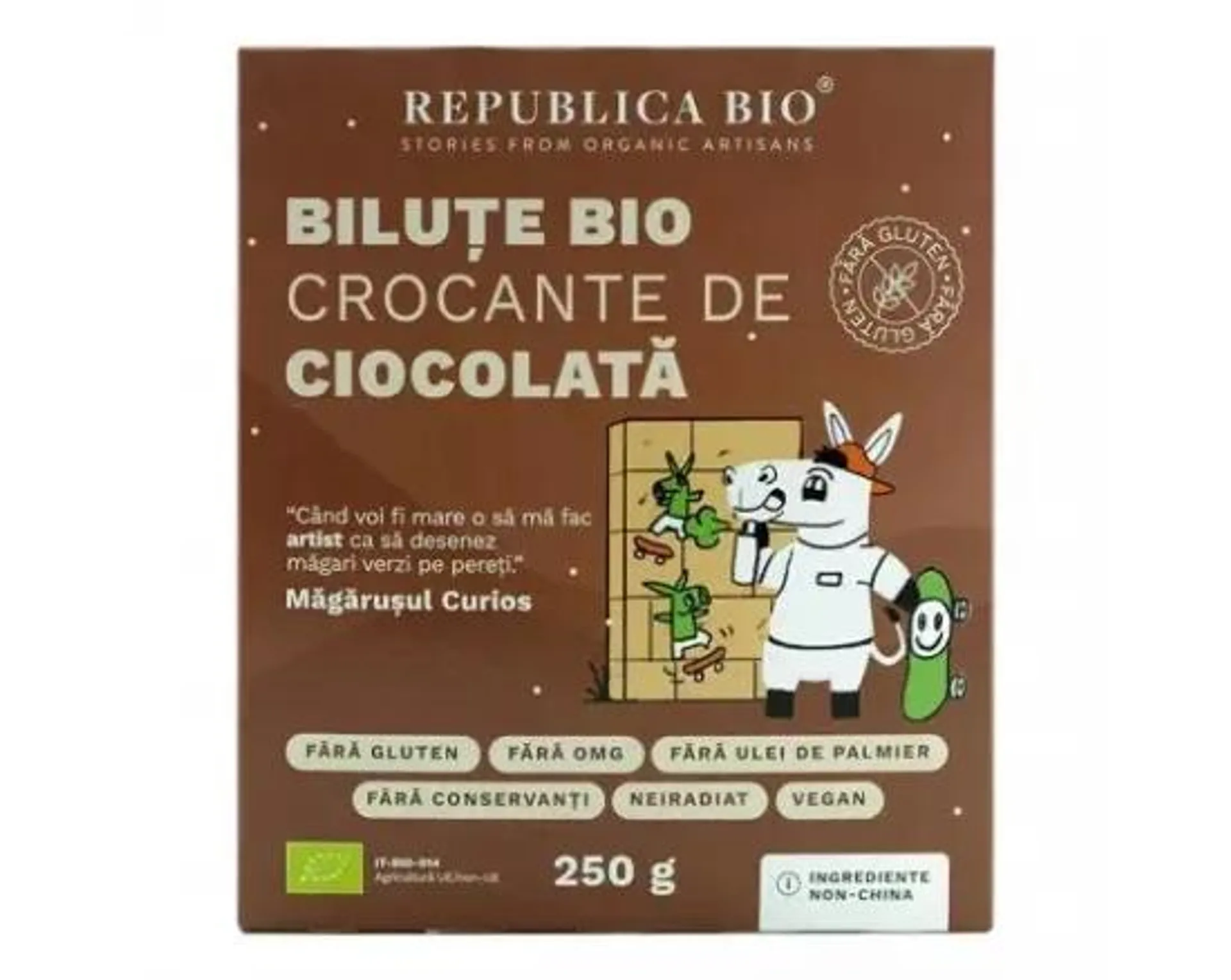 Bilute BIO crocante de ciocolata, 250g