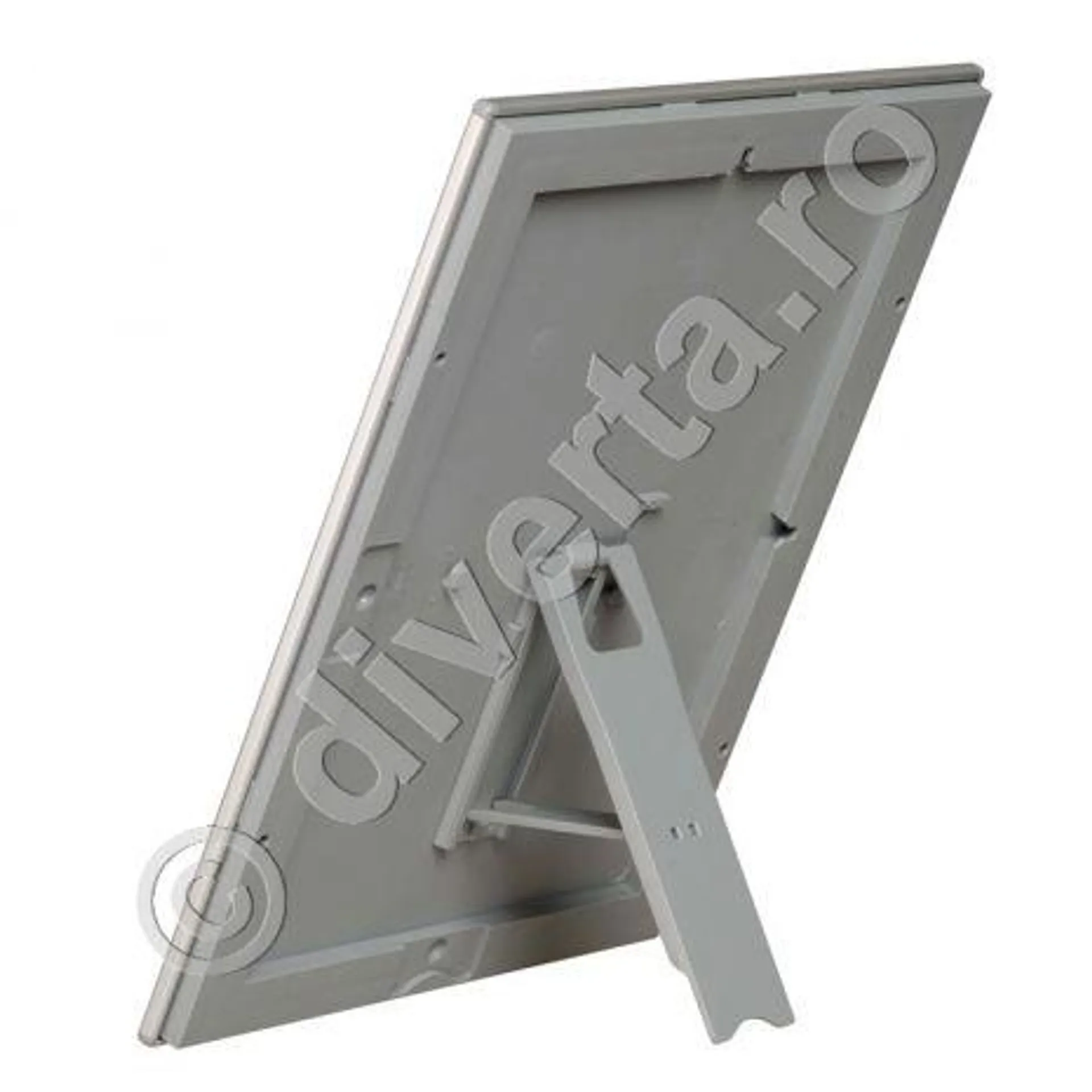 RAMA CLICK / SNAP A4 25 MM PENTRU POSTERE, AFISE, aluminiu, culoare argintiu (silver) mat, 210x297 mm, sustinere duala: agatare si suport in spate (Olanda)