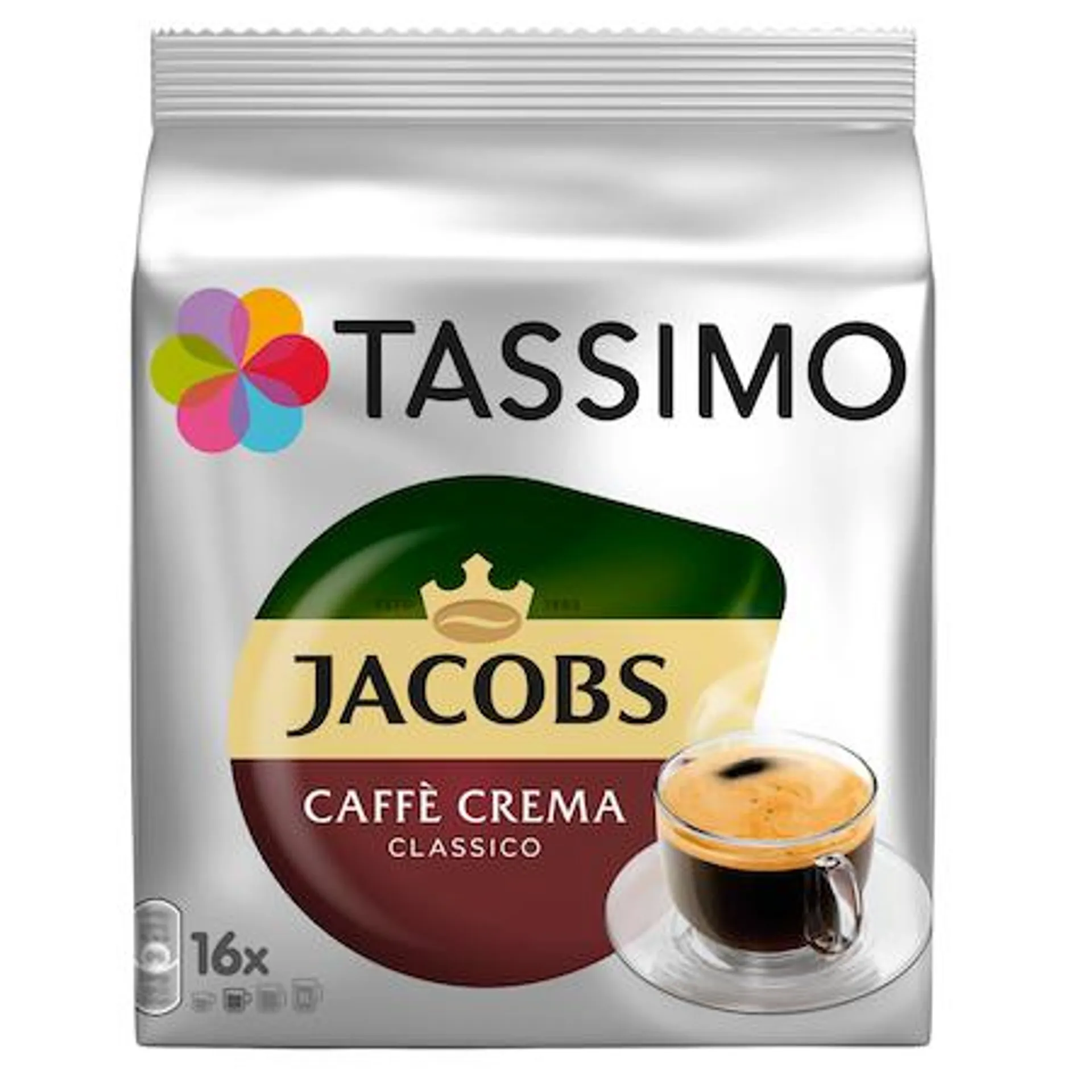 Capsule cafea, Jacobs Tassimo Café Crema Classico, 16 bauturi x 150 ml, 16 capsule