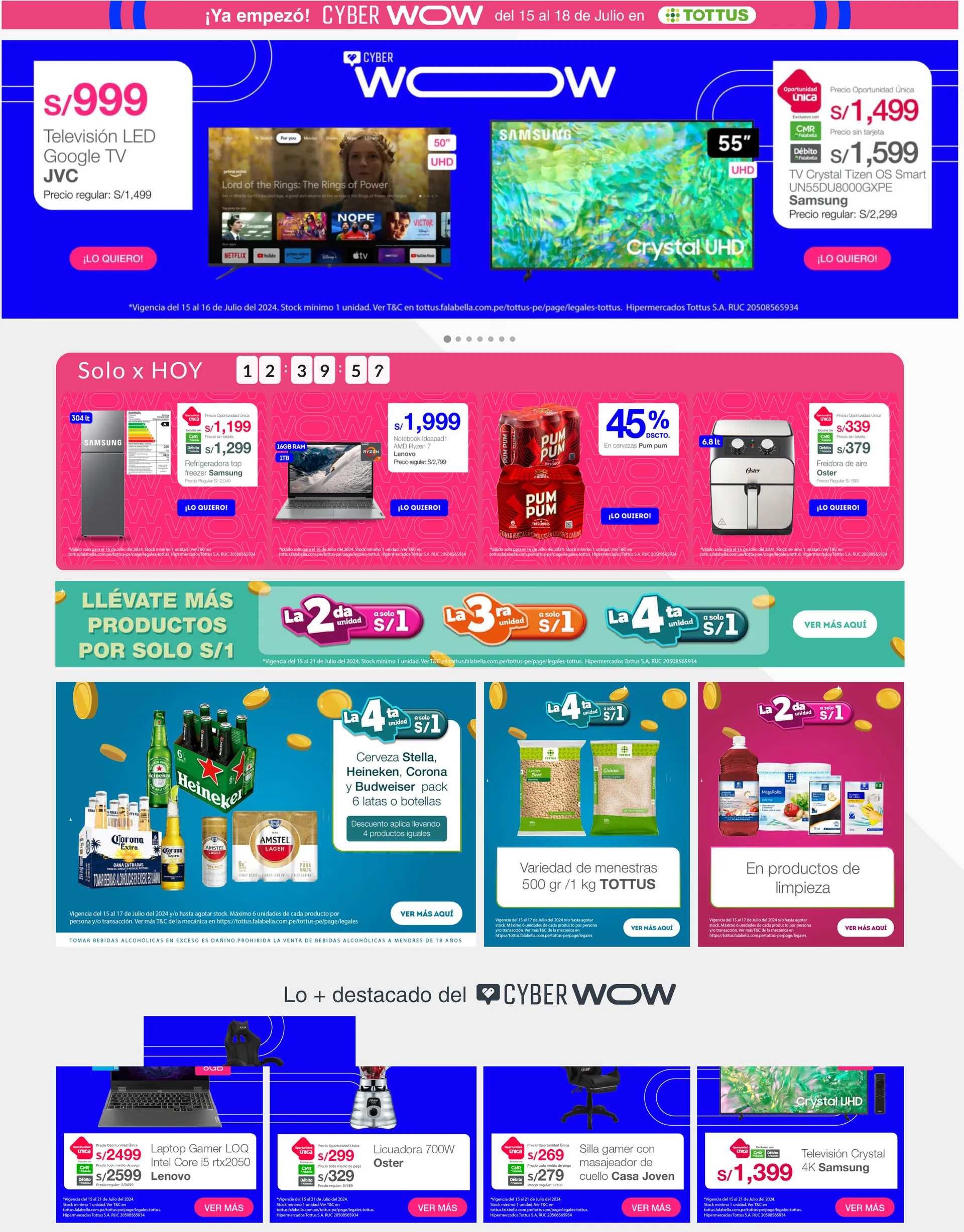 Catalogo de Cyber Wow! 15 de julio al 18 de julio 2024 - Pag 1