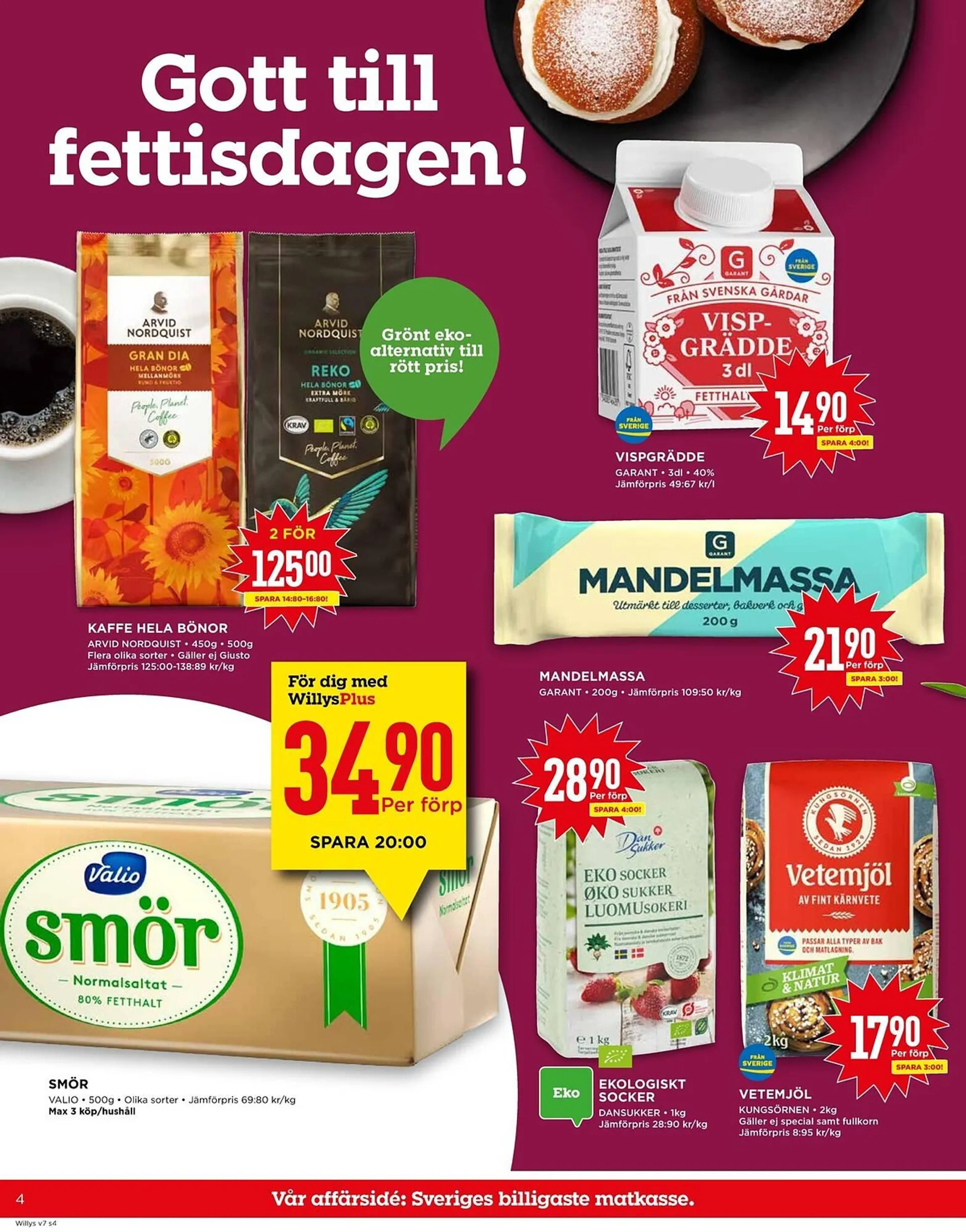 Willys reklamblad från 12 februari till 18 februari 2024 - Reklamblad sidor 4