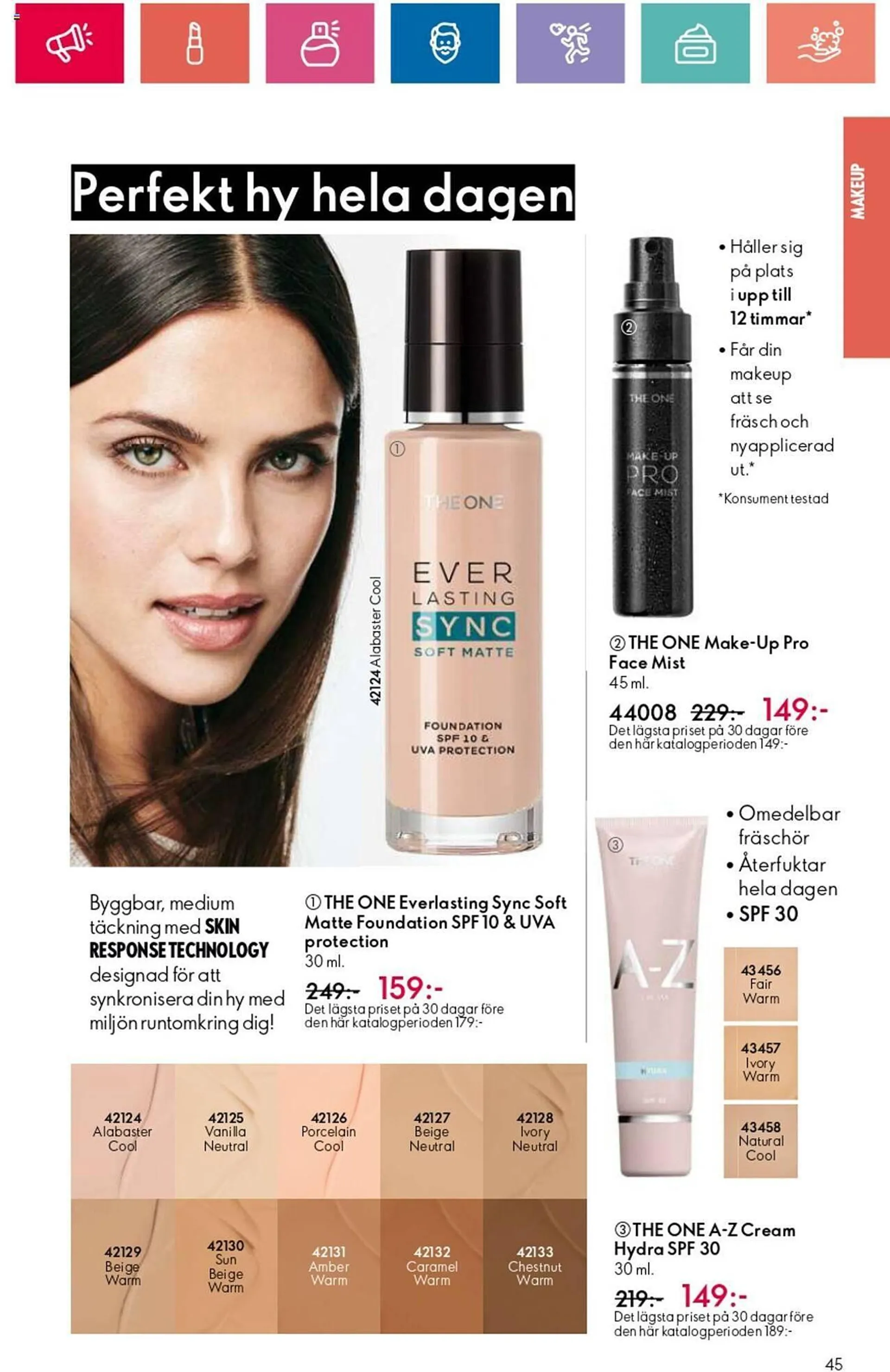 Oriflame reklamblad från 1 augusti till 21 augusti 2024 - Reklamblad sidor 45