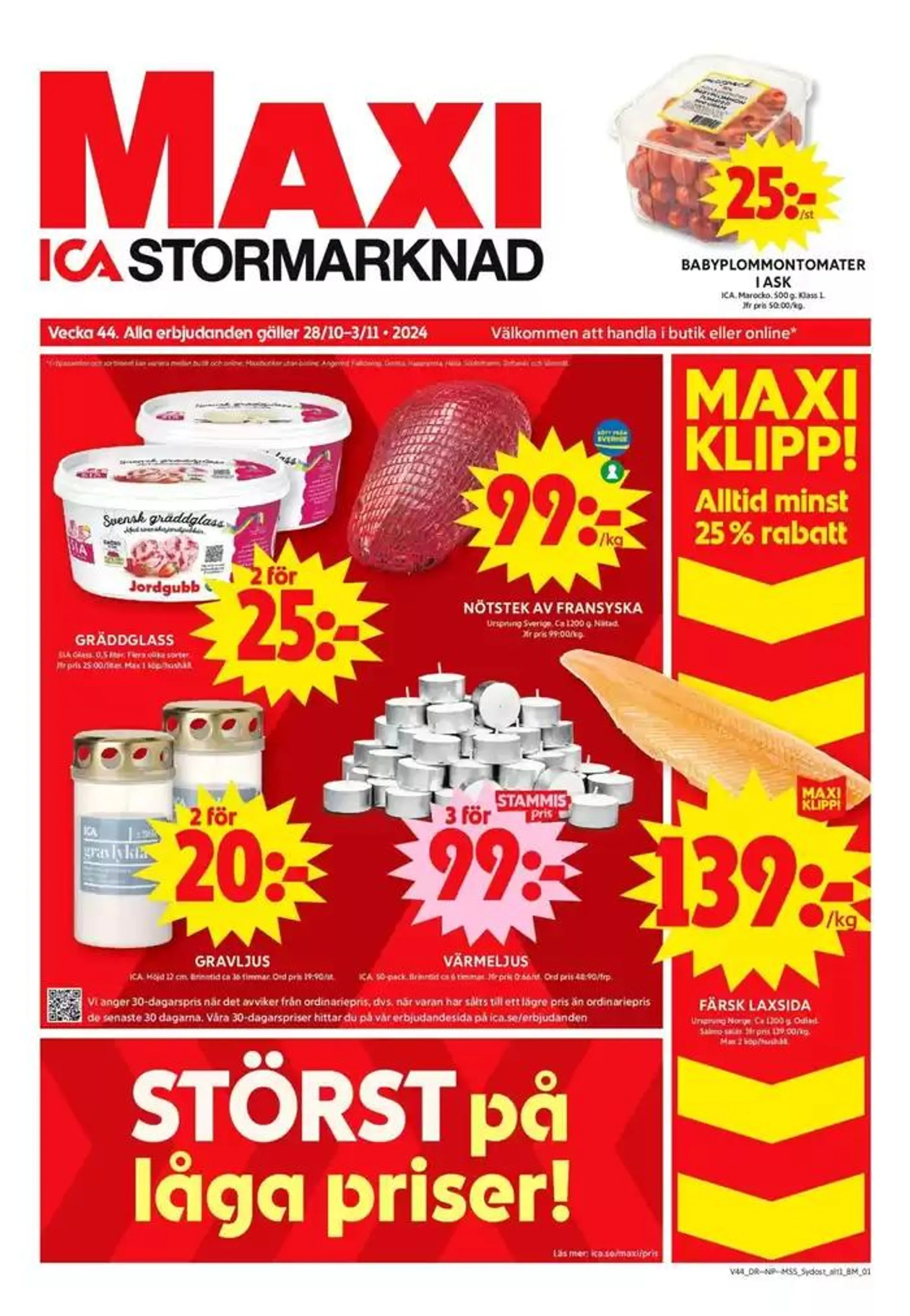 Aktuella specialerbjudanden från 27 oktober till 10 november 2024 - Reklamblad sidor 1