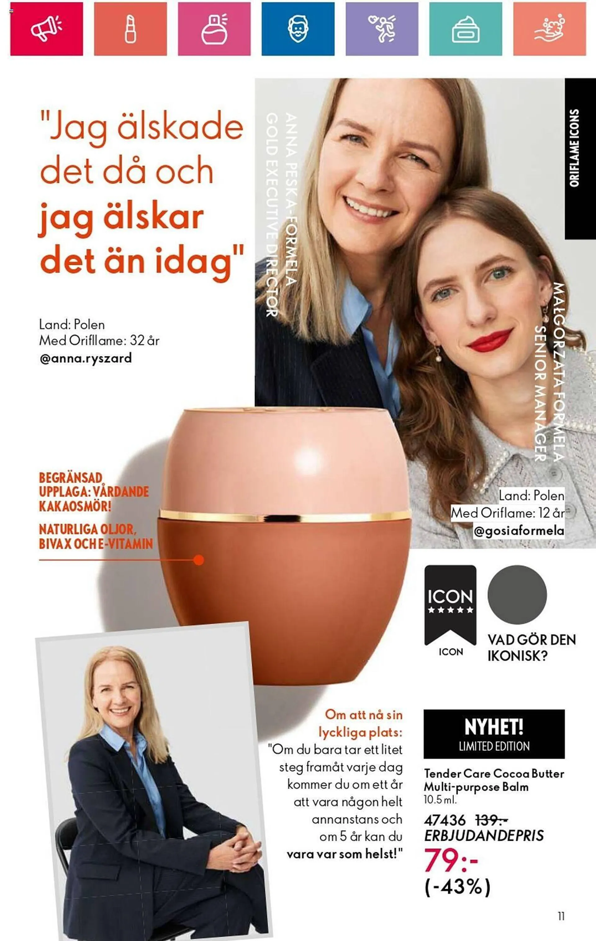 Oriflame reklamblad från 3 oktober till 23 oktober 2024 - Reklamblad sidor 11