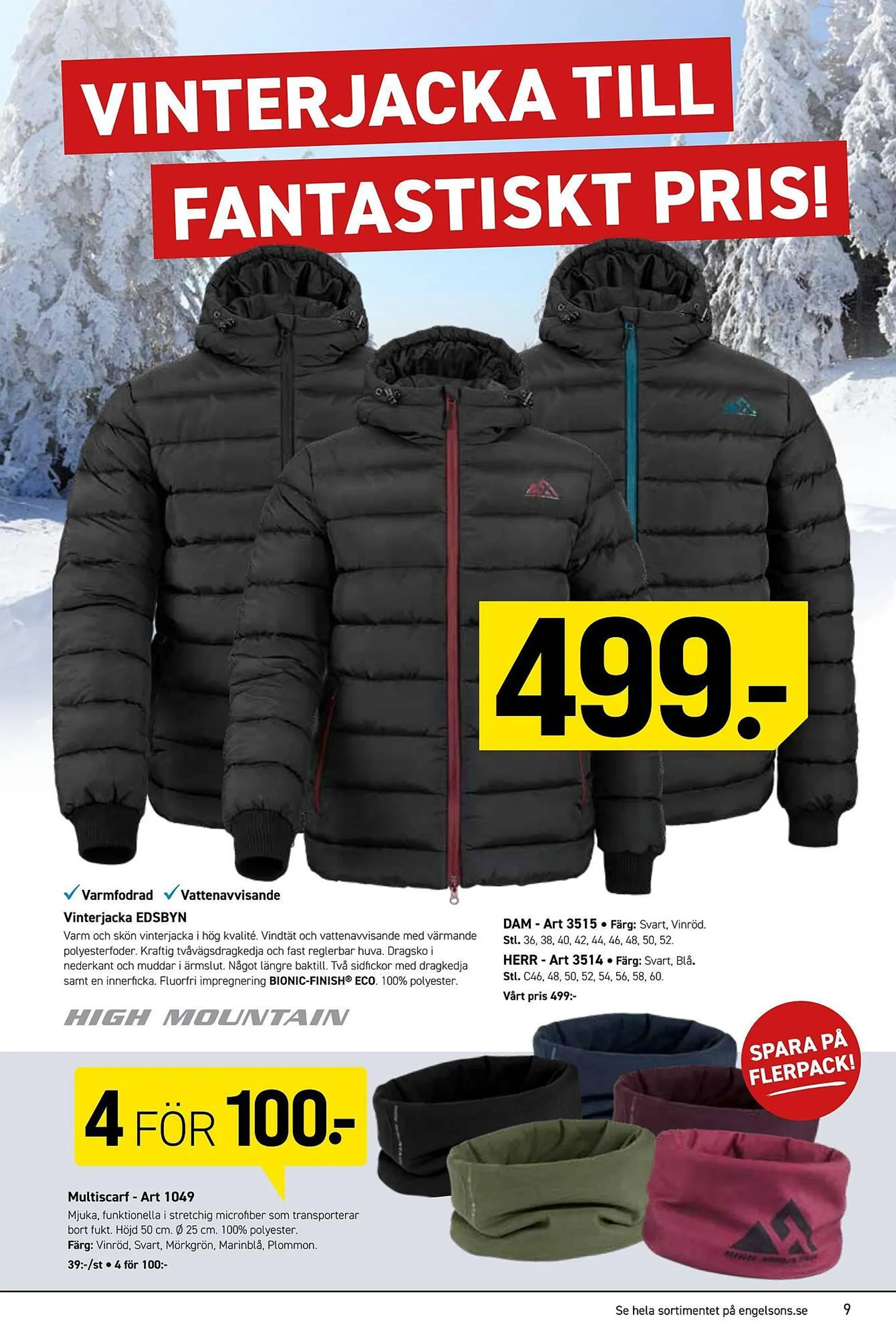 Engelsons reklamblad från 16 oktober till 31 december 2024 - Reklamblad sidor 9