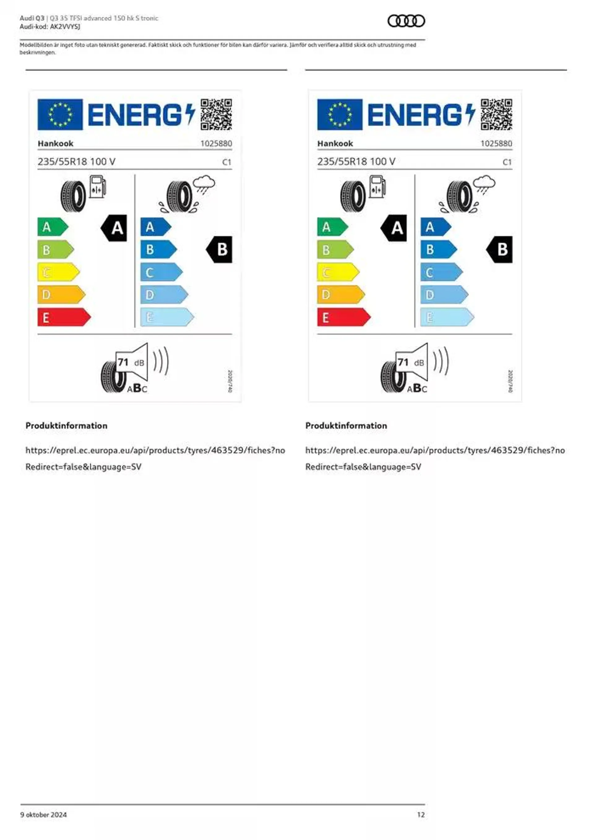 Audi Q3 från 9 oktober till 9 oktober 2025 - Reklamblad sidor 12