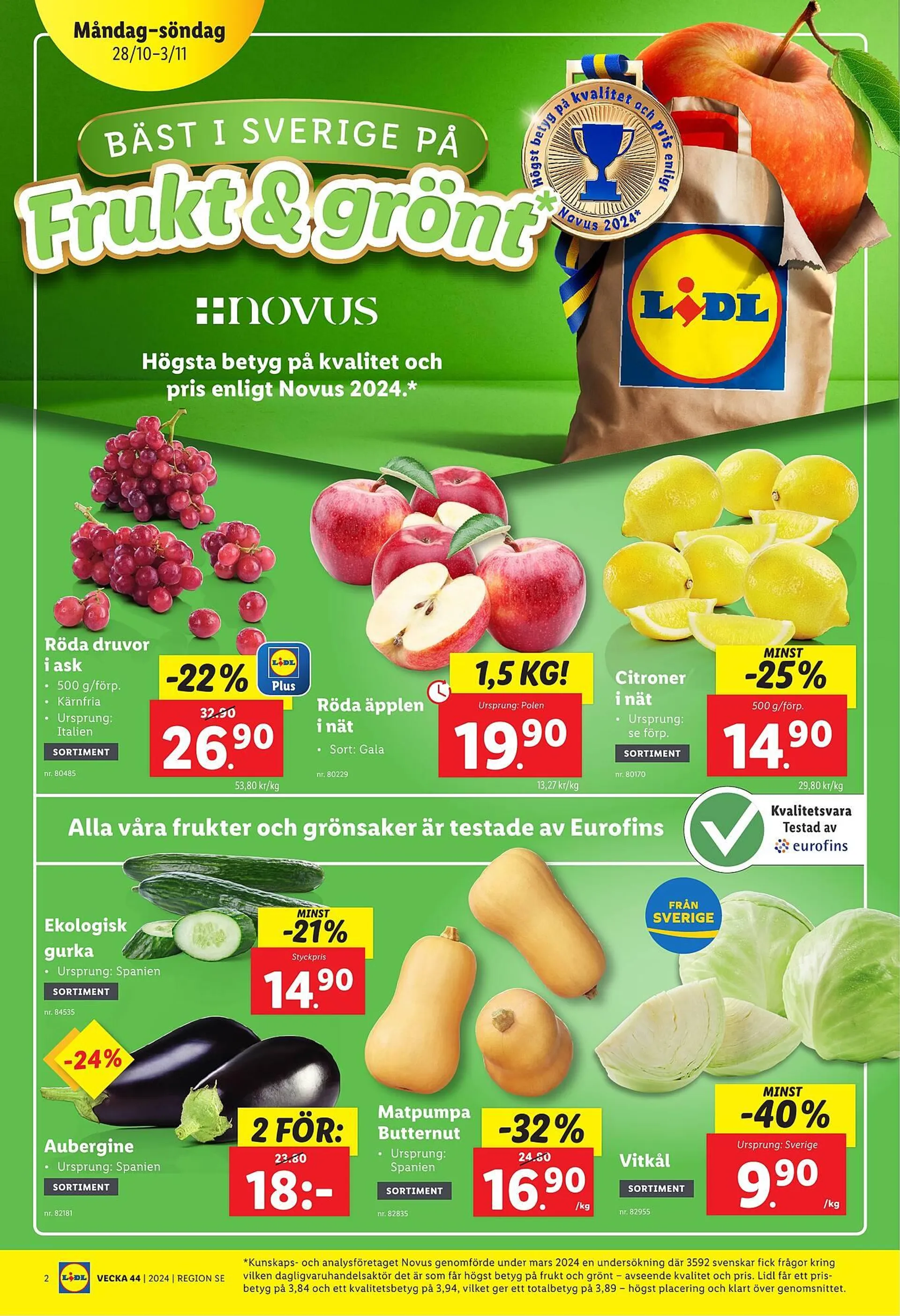 Lidl reklamblad från 28 oktober till 3 november 2024 - Reklamblad sidor 2