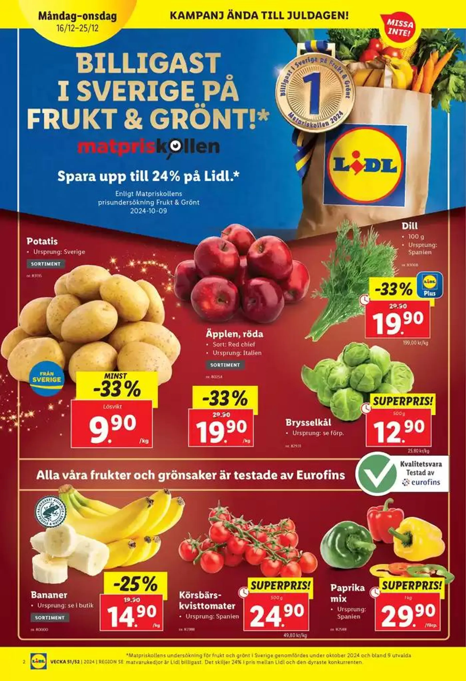 ERBJUDANDEN VECKA 51 från 16 december till 25 december 2024 - Reklamblad sidor 2