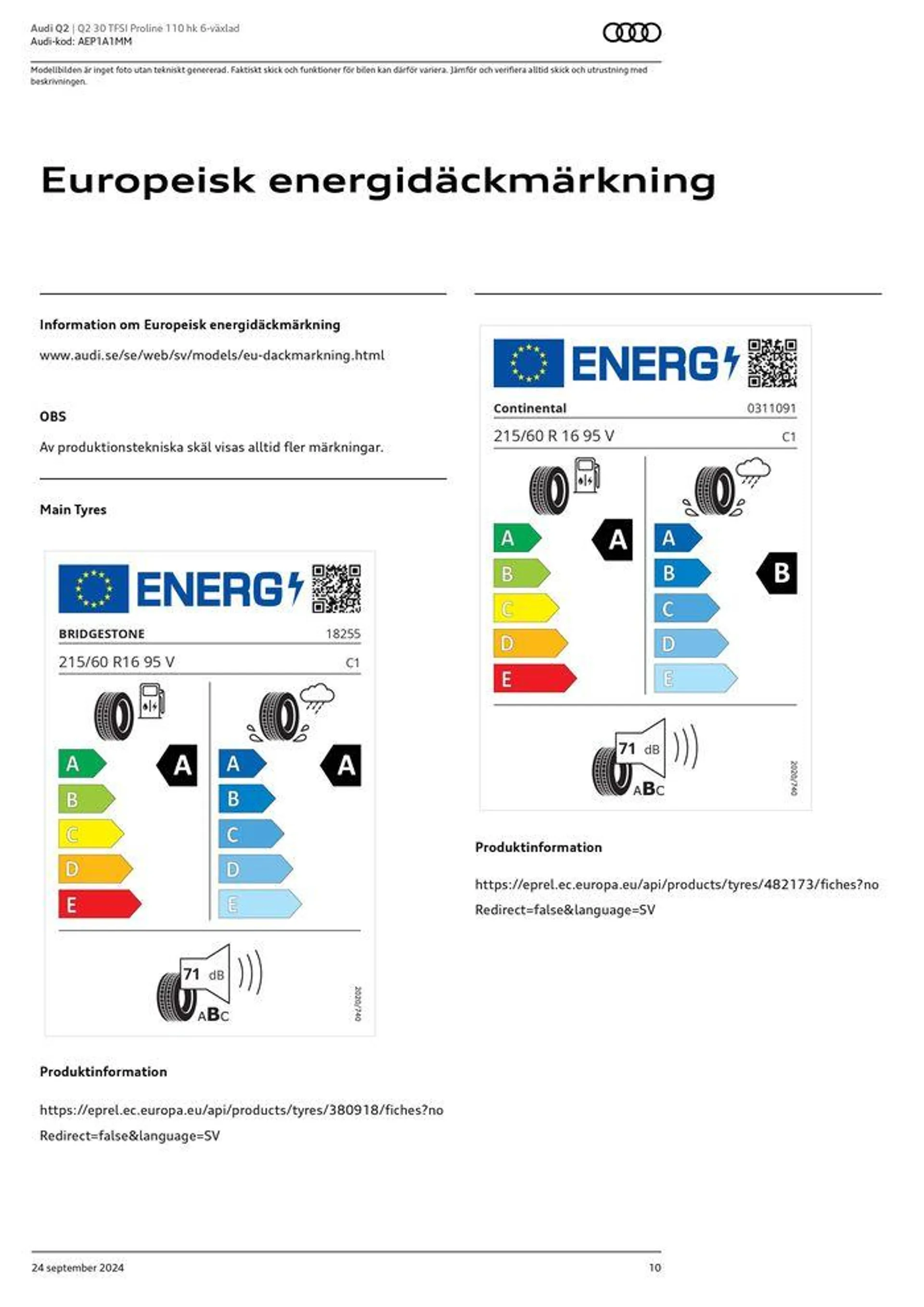 Audi Q2 från 24 september till 24 september 2025 - Reklamblad sidor 10