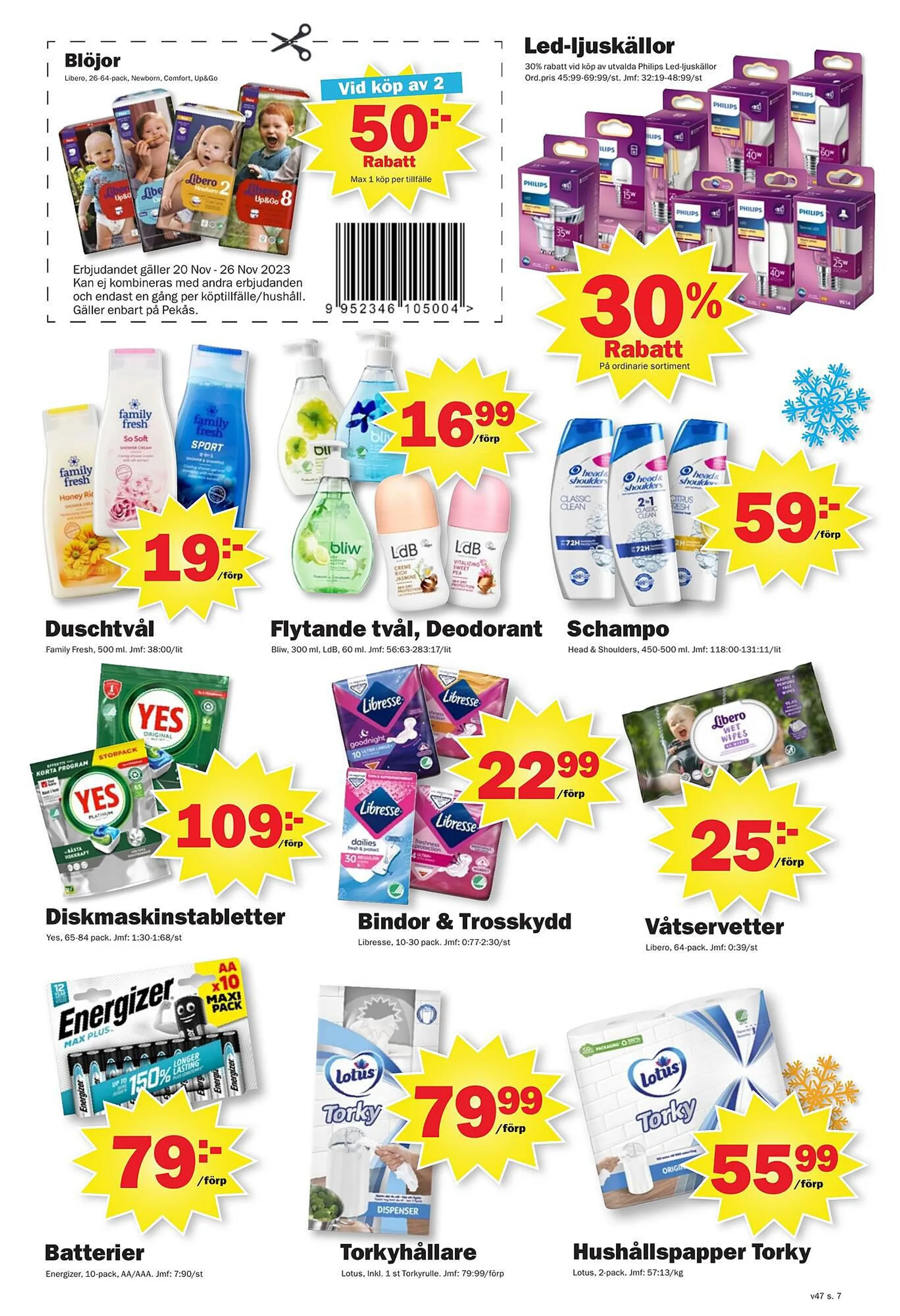 Pekås reklamblad från 20 november till 26 november 2023 - Reklamblad sidor 7