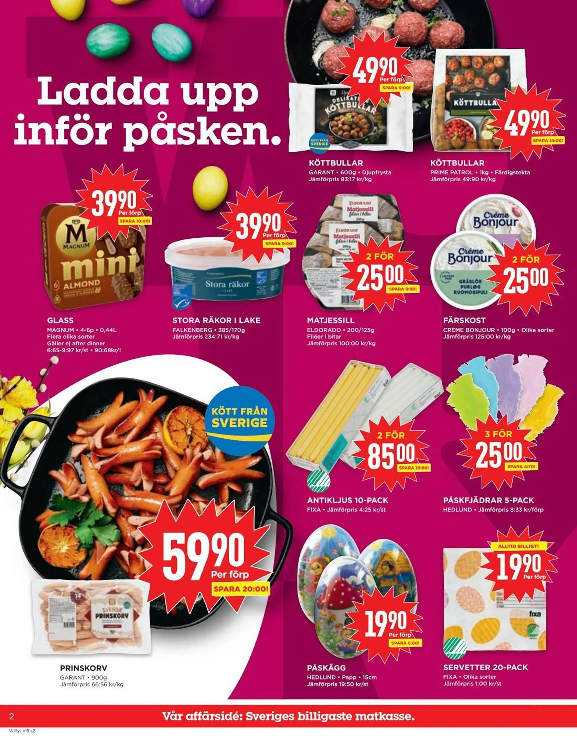 Willys reklamblad från 7 april till 14 april 2025 - Reklamblad sidor 2