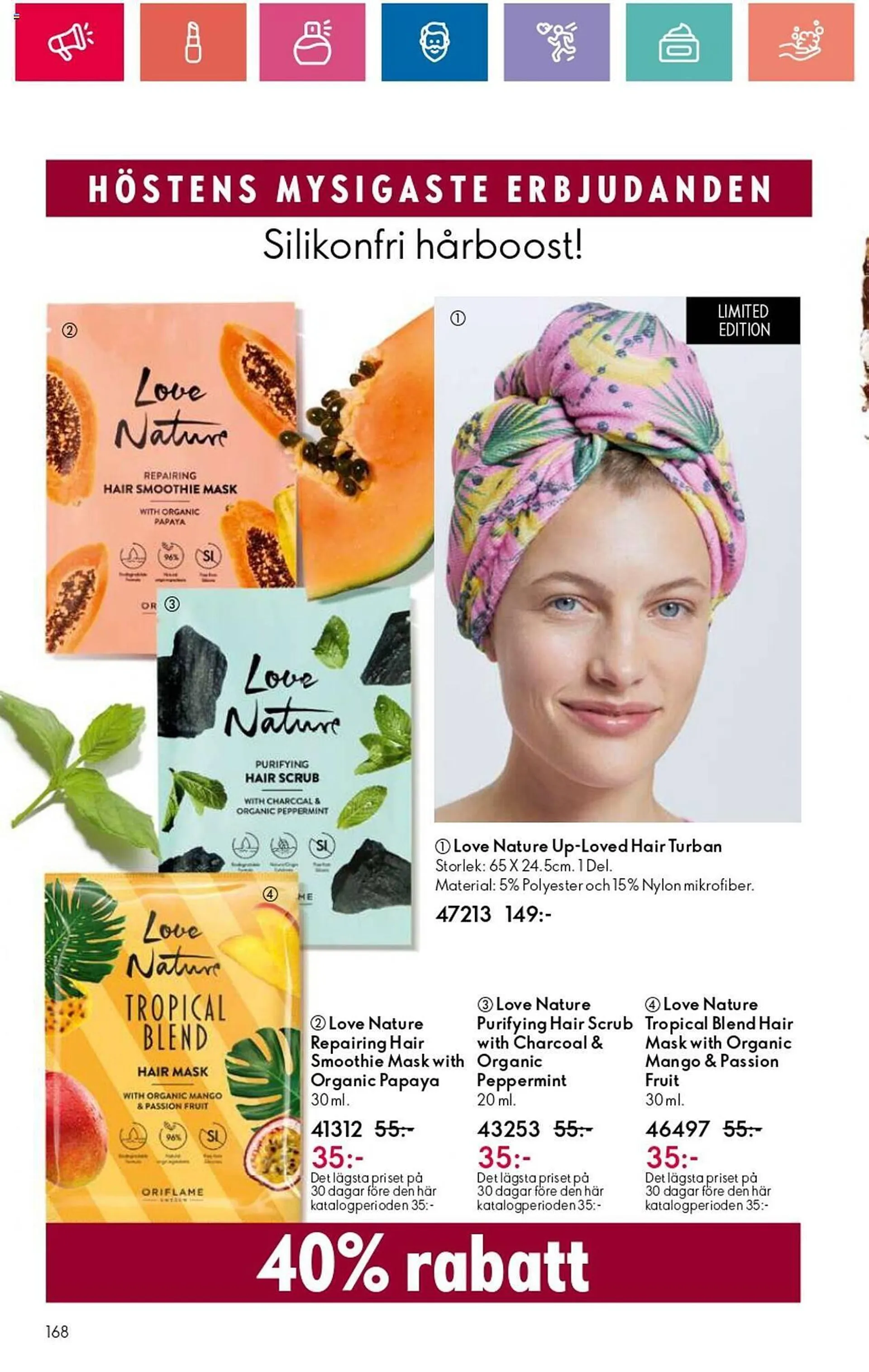 Oriflame reklamblad från 12 september till 2 oktober 2024 - Reklamblad sidor 168