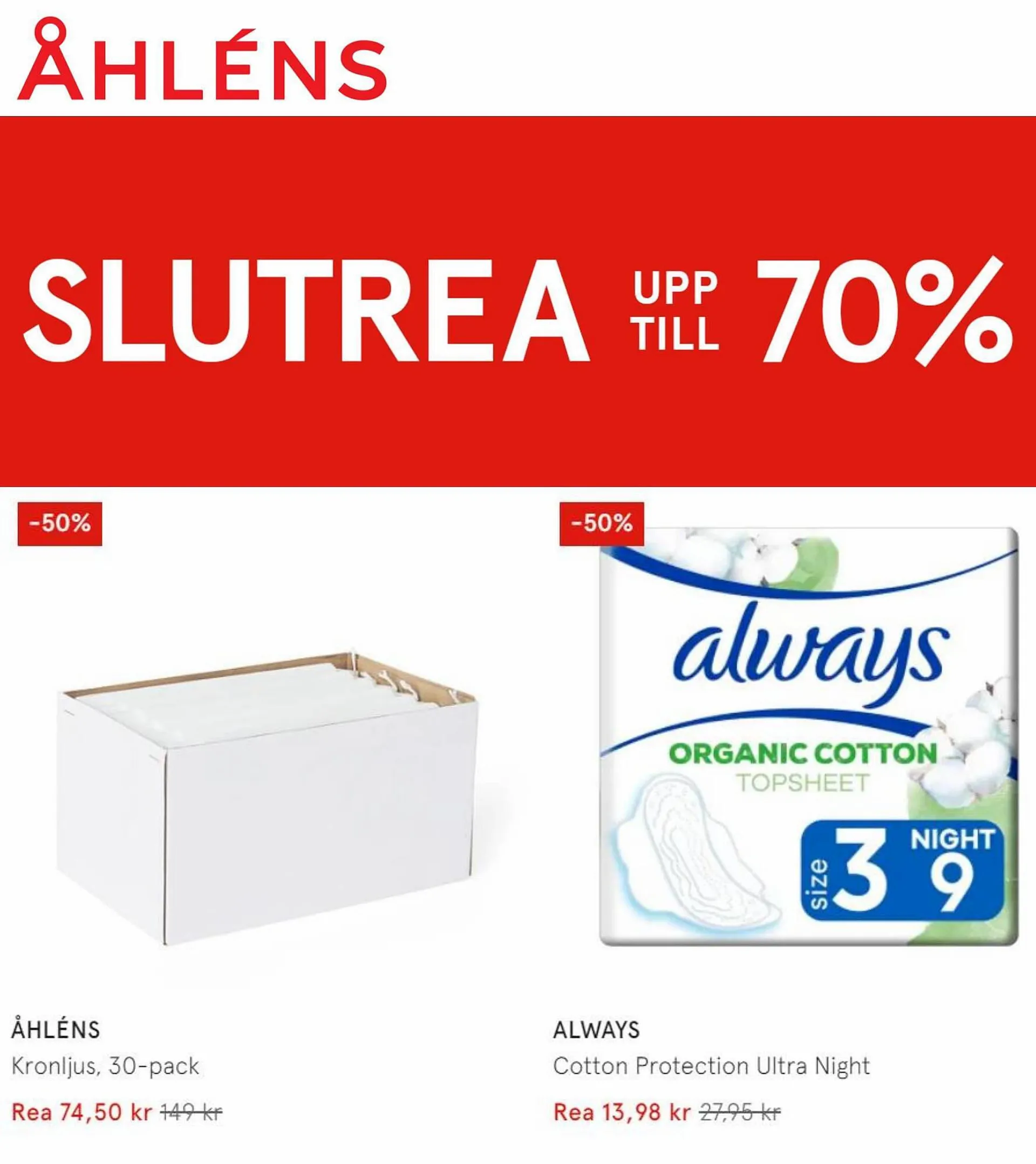 Åhléns reklamblad - 1