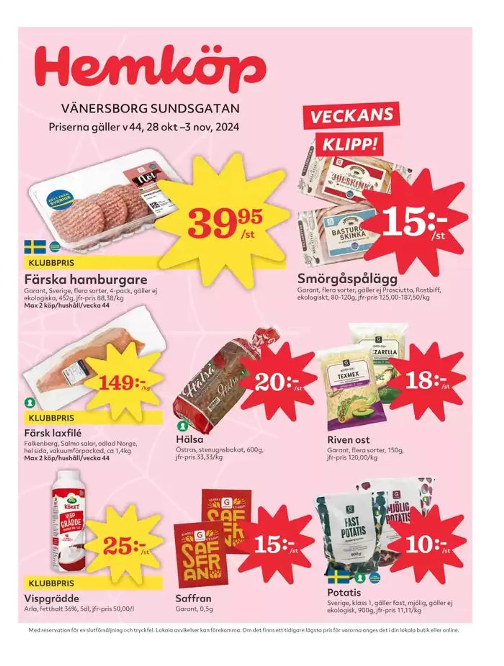 Våra bästa fynd från 28 oktober till 3 november 2024 - Reklamblad sidor 1