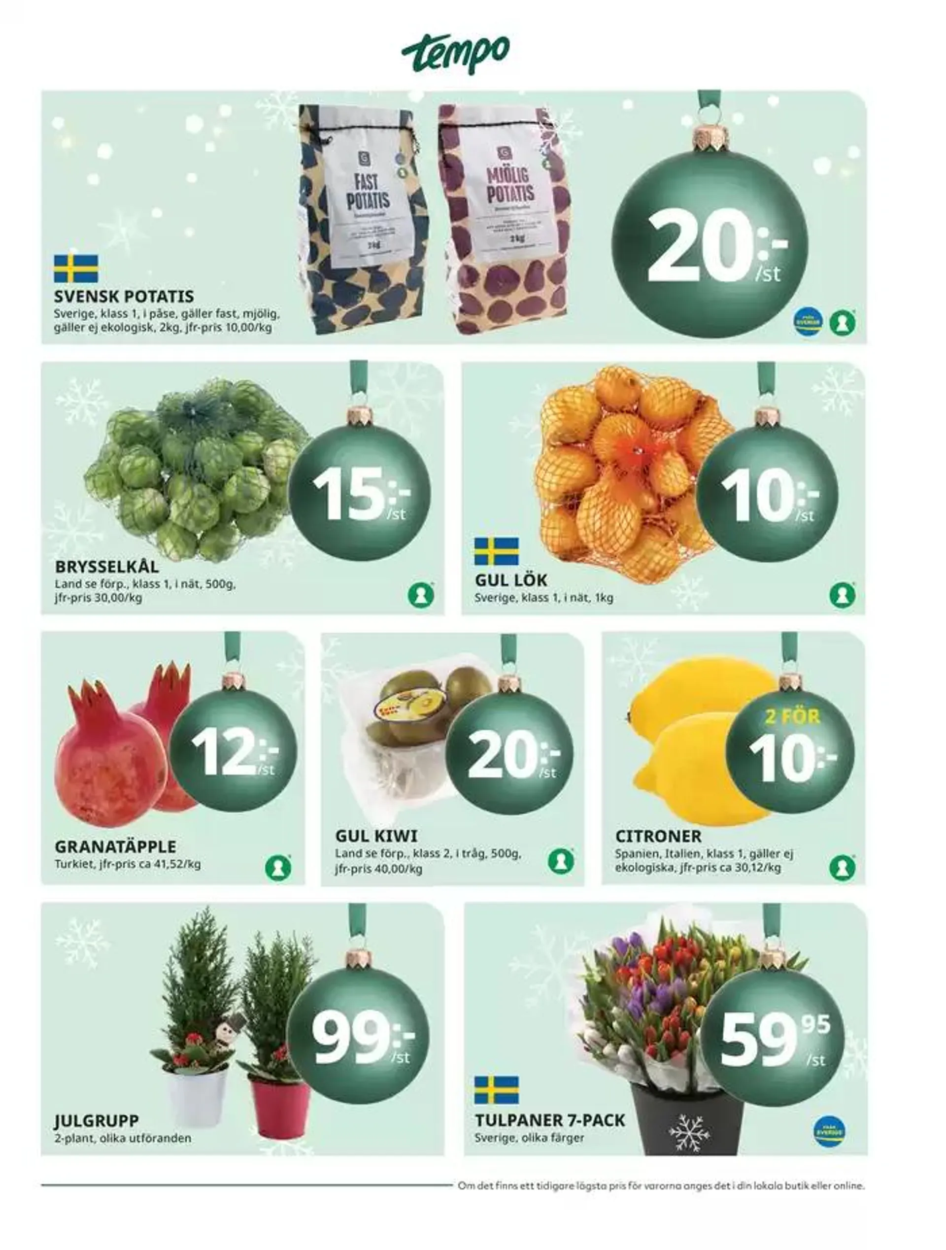 Veckans erbjudanden Tempo från 16 december till 30 december 2024 - Reklamblad sidor 3