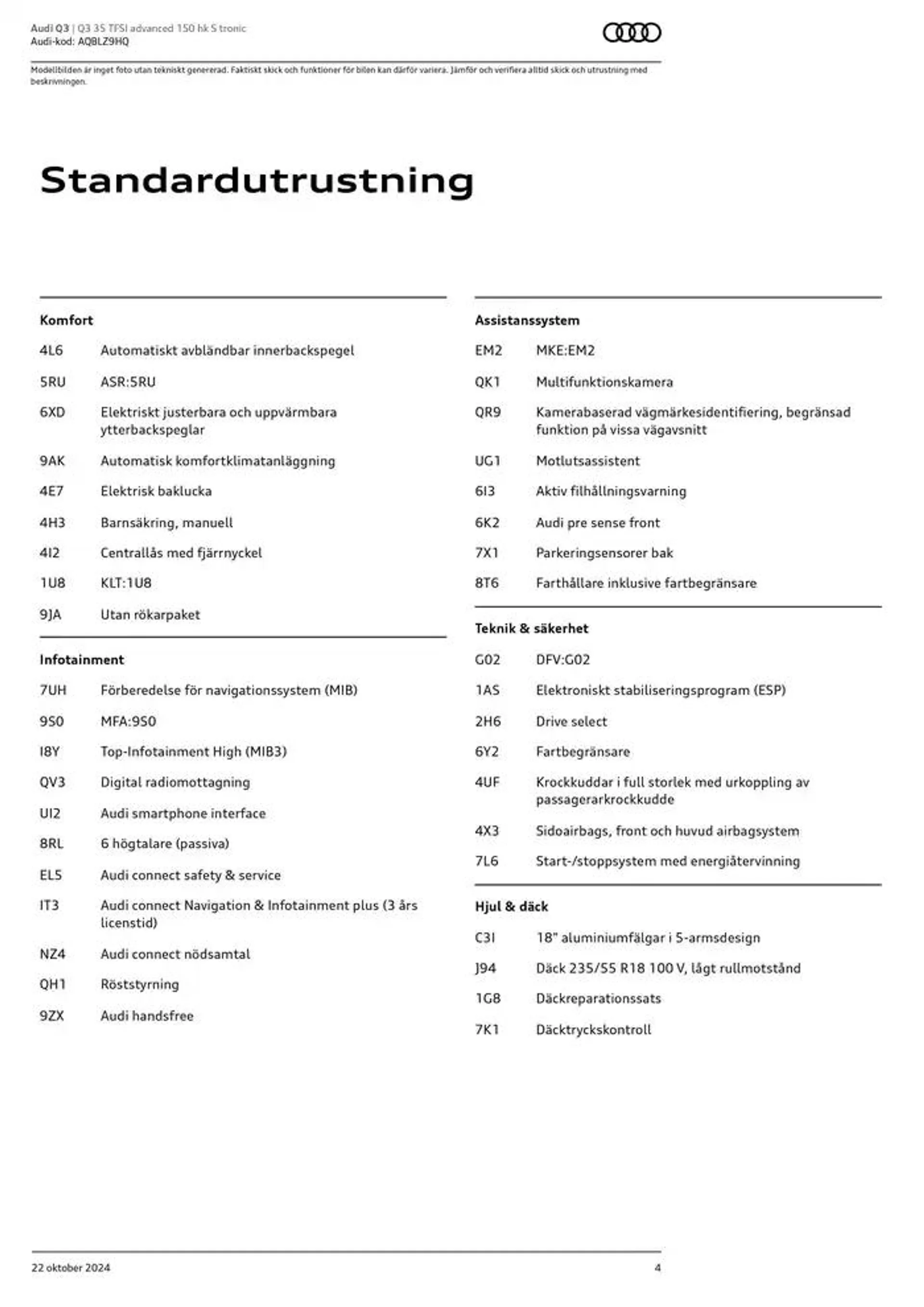 Audi Q3 från 22 oktober till 22 oktober 2025 - Reklamblad sidor 4