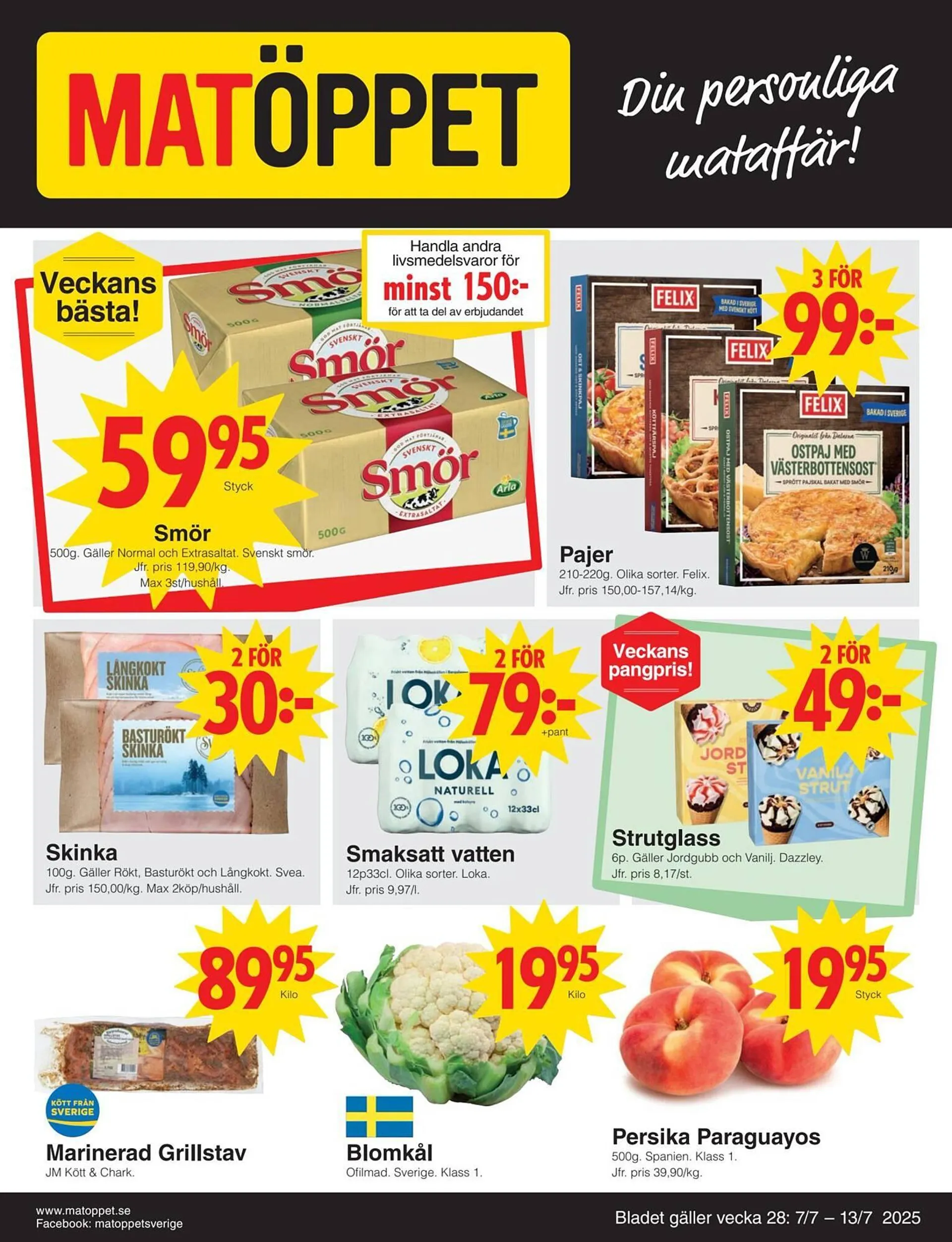 Matöppet reklamblad - 1