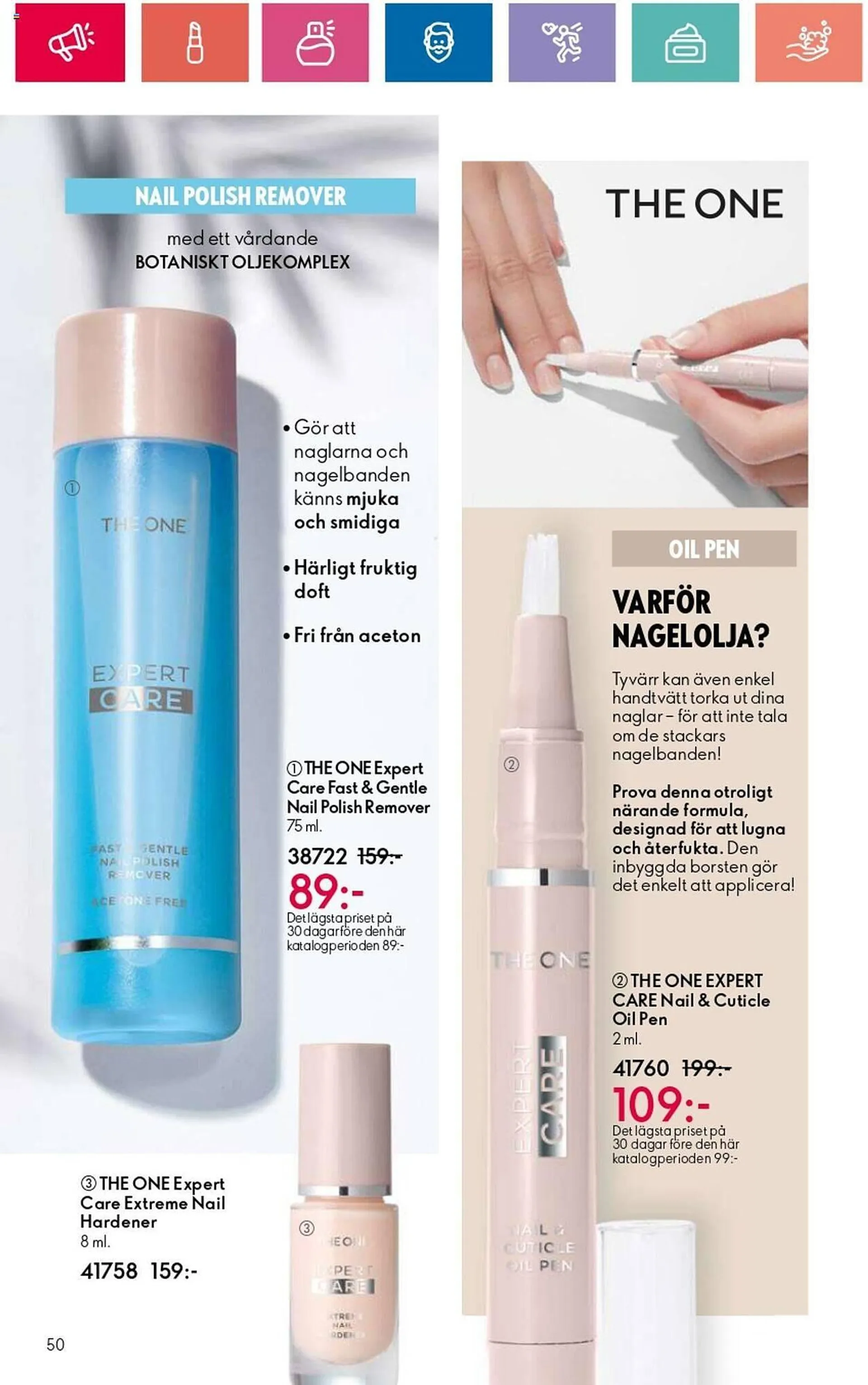 Oriflame reklamblad från 1 augusti till 21 augusti 2024 - Reklamblad sidor 50