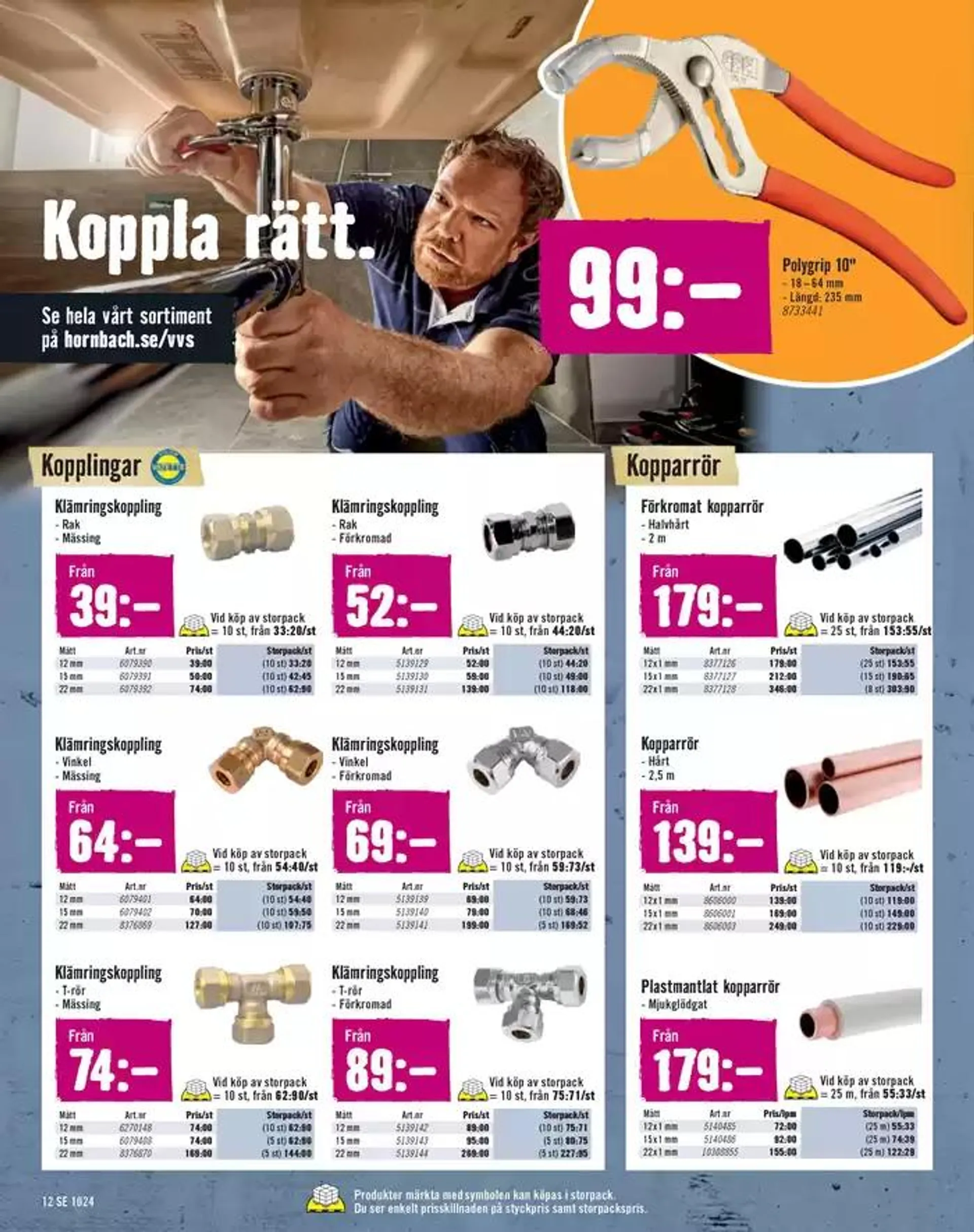  Hornbach reklamblad  från 9 oktober till 31 oktober 2024 - Reklamblad sidor 12