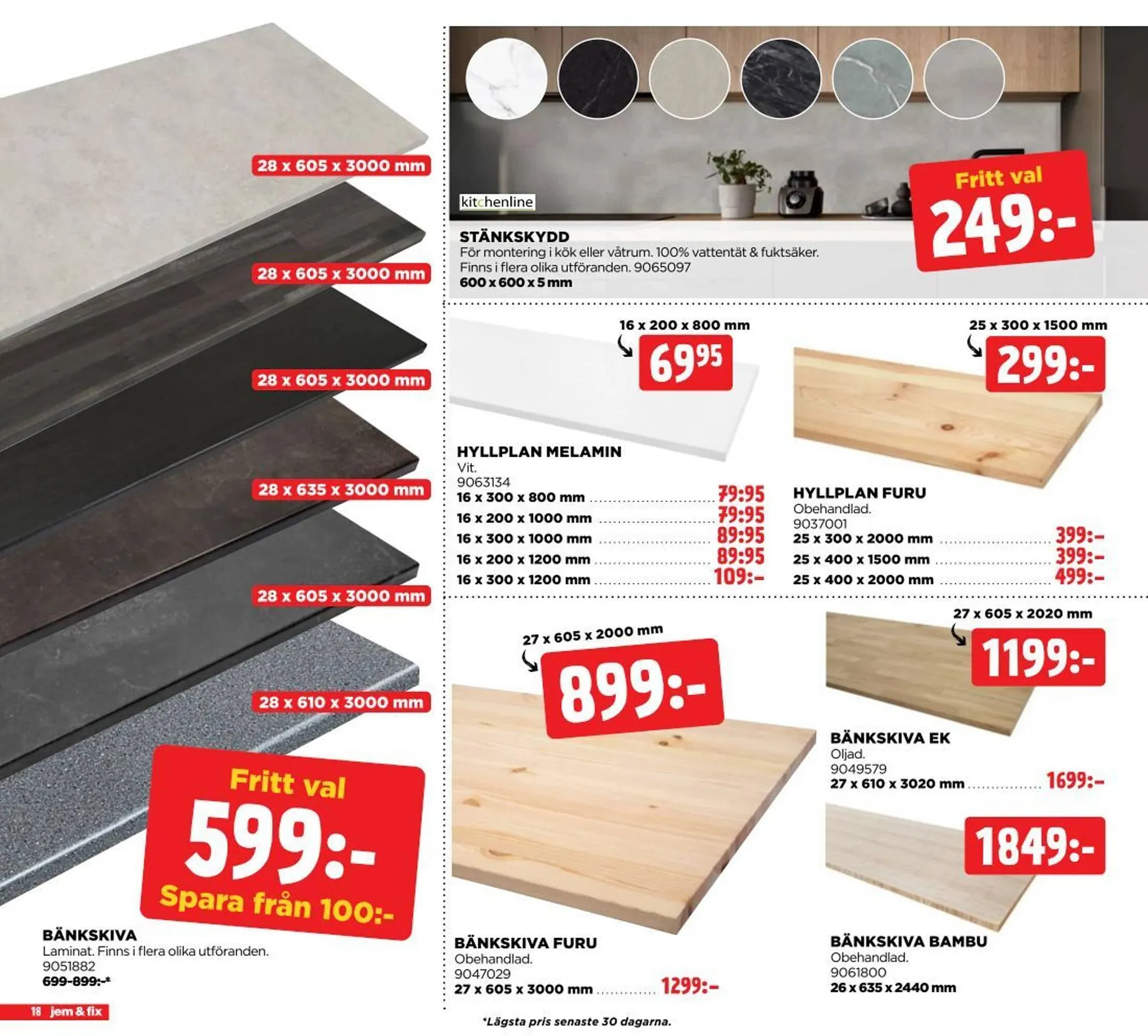 Jem&Fix reklamblad från 24 mars till 6 april 2025 - Reklamblad sidor 18