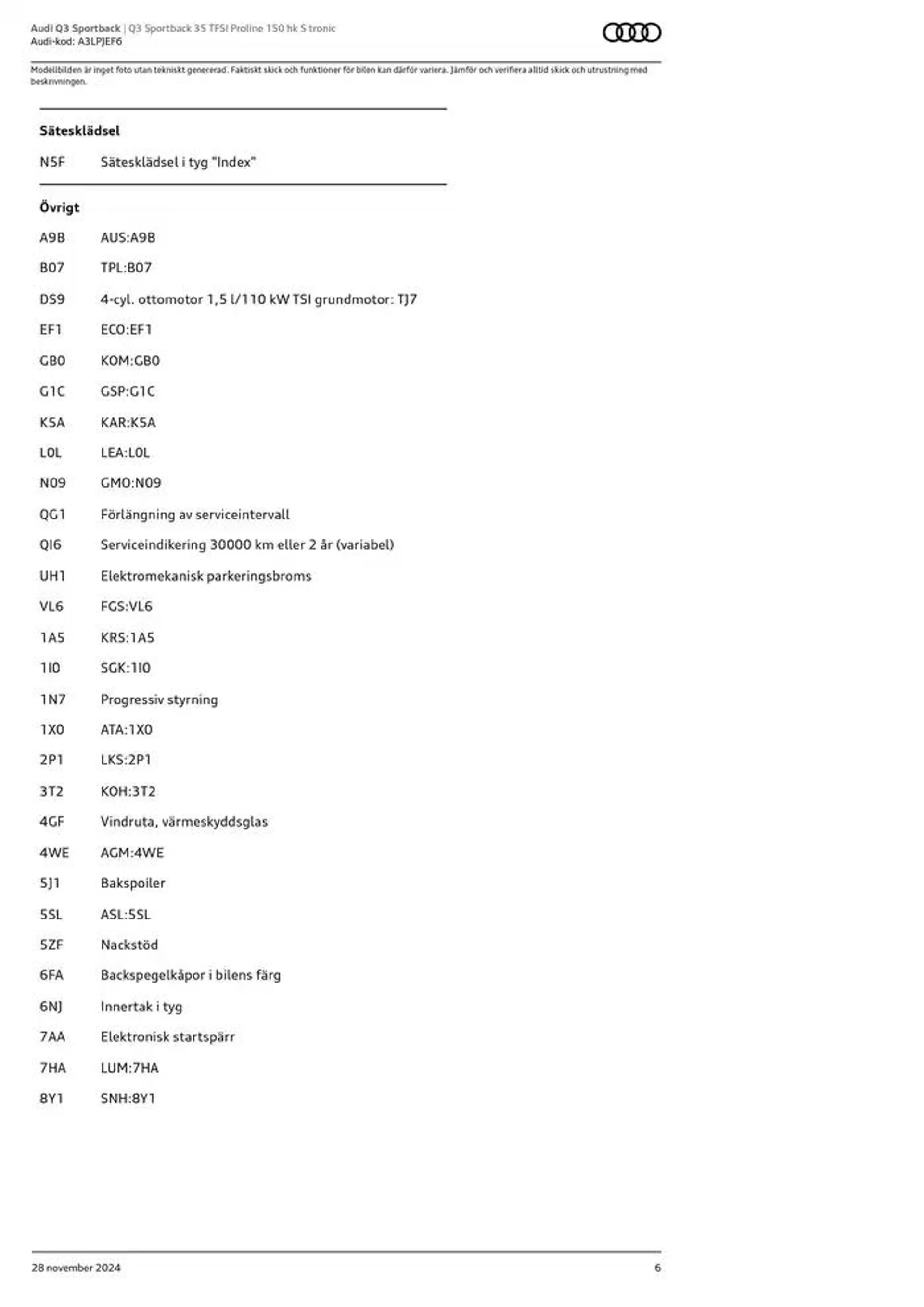 Audi Q3 Sportback från 28 november till 28 november 2025 - Reklamblad sidor 6
