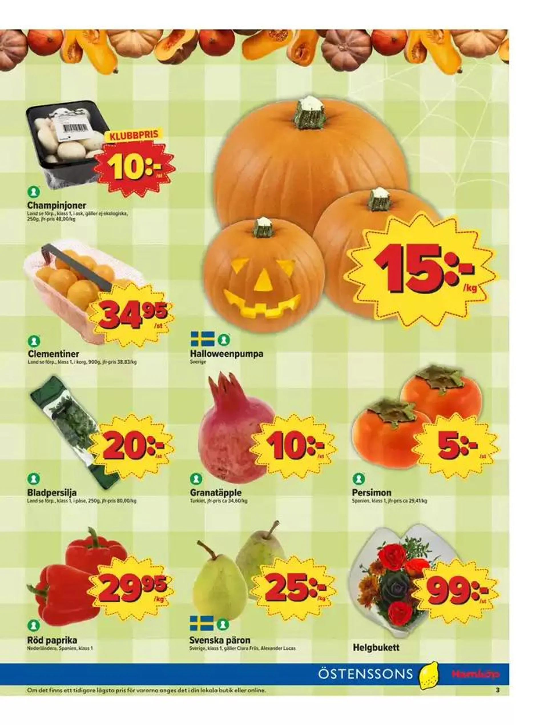 Östenssons reklambad från 20 oktober till 3 november 2024 - Reklamblad sidor 3