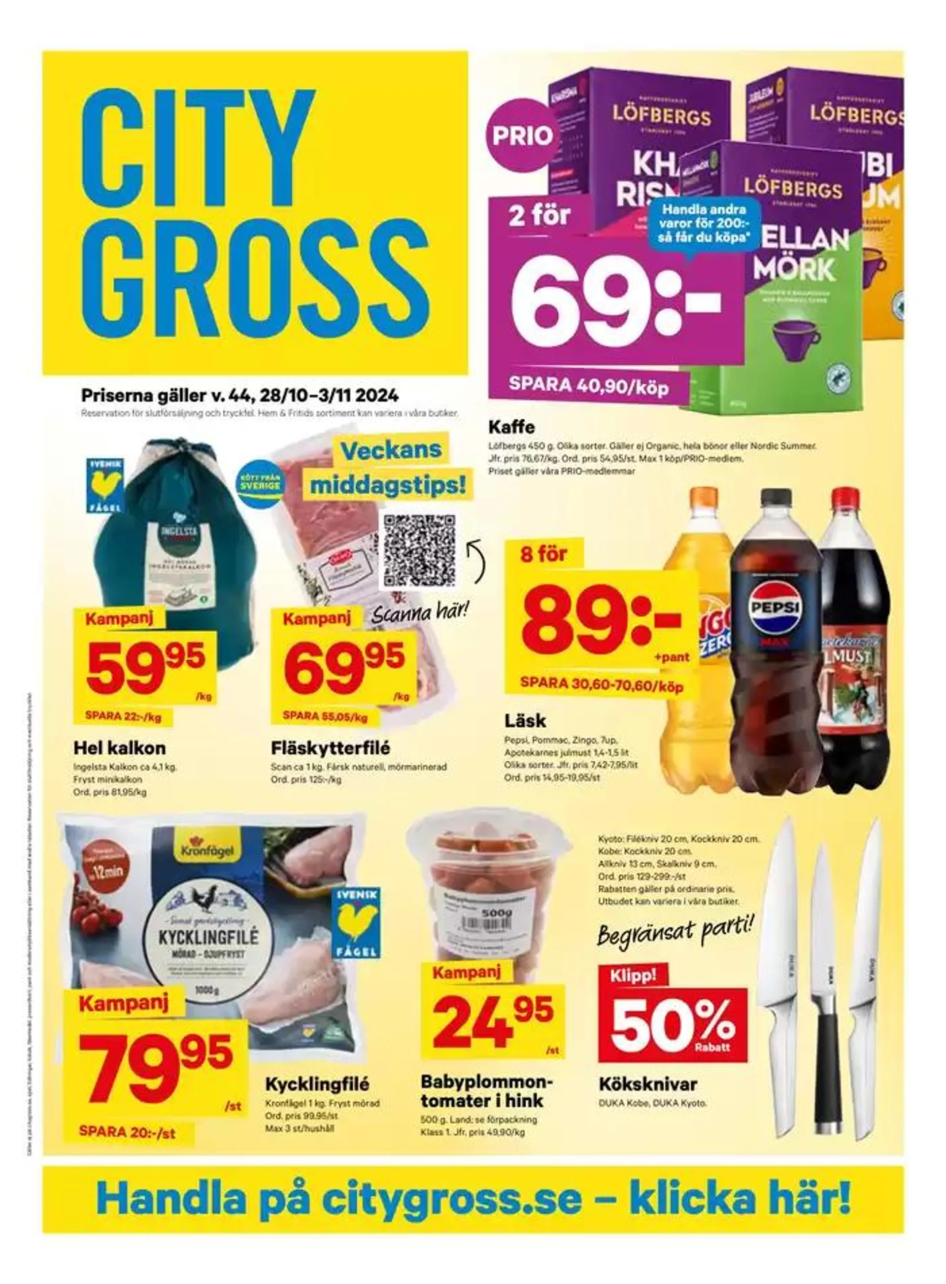 Exklusiva deals och fynd från 28 oktober till 3 november 2024 - Reklamblad sidor 1