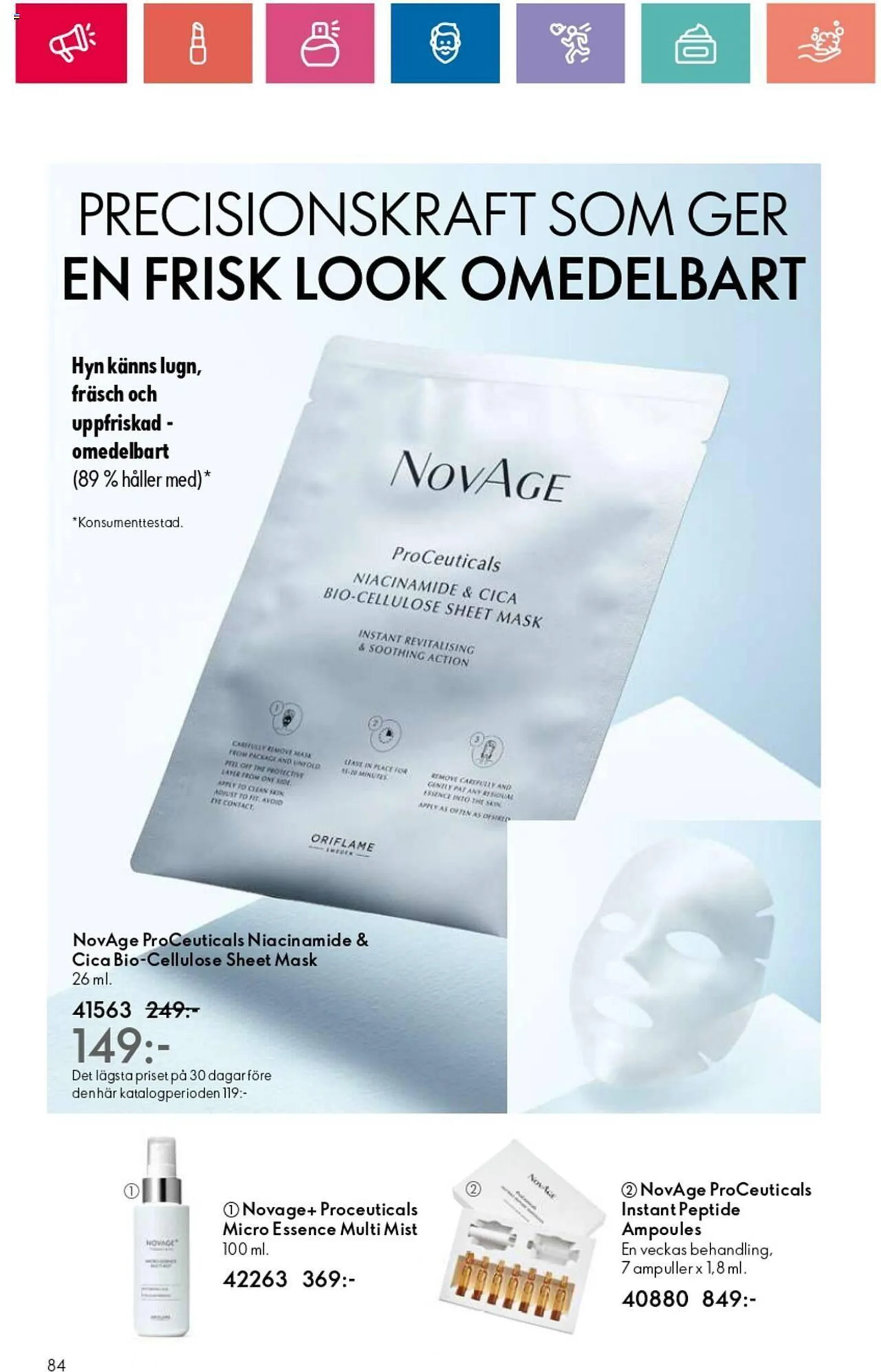 Oriflame reklamblad från 1 augusti till 21 augusti 2024 - Reklamblad sidor 84