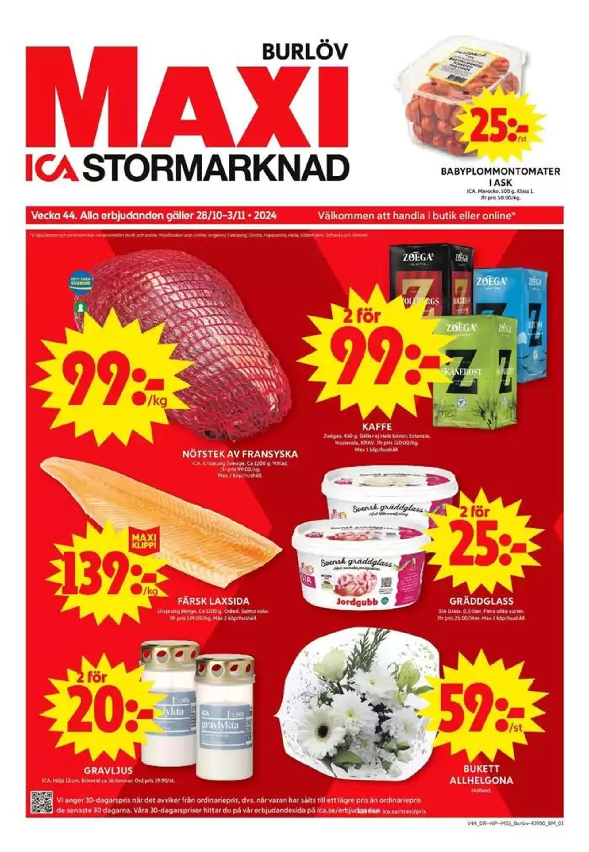 Specialerbjudanden för dig från 28 oktober till 3 november 2024 - Reklamblad sidor 1