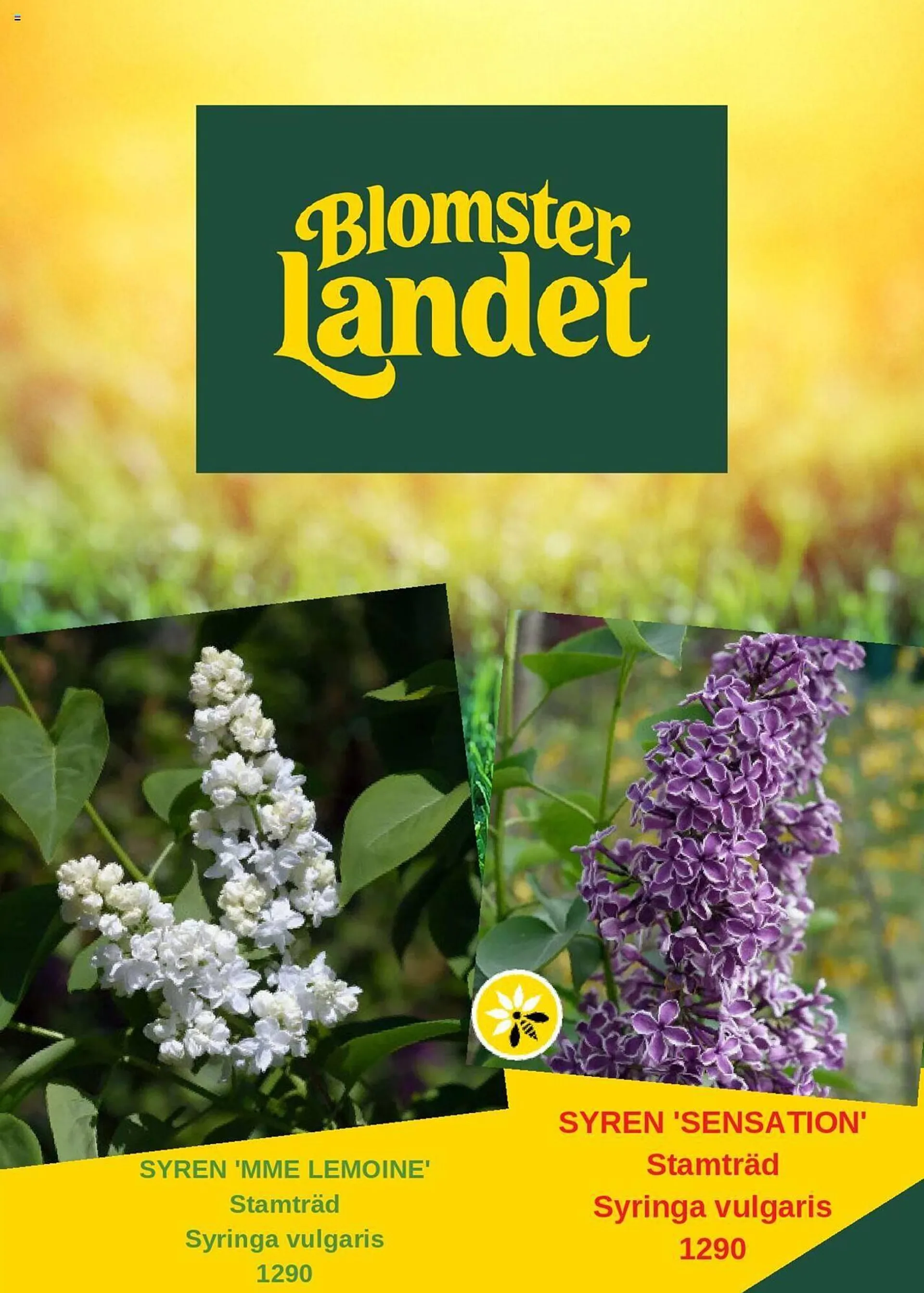 Blomsterlandet reklamblad - 1