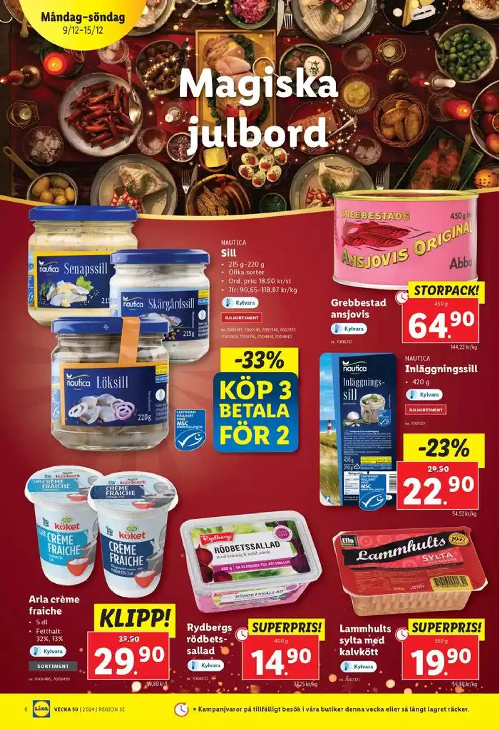 Nya erbjudanden att upptäcka från 9 december till 15 december 2024 - Reklamblad sidor 6