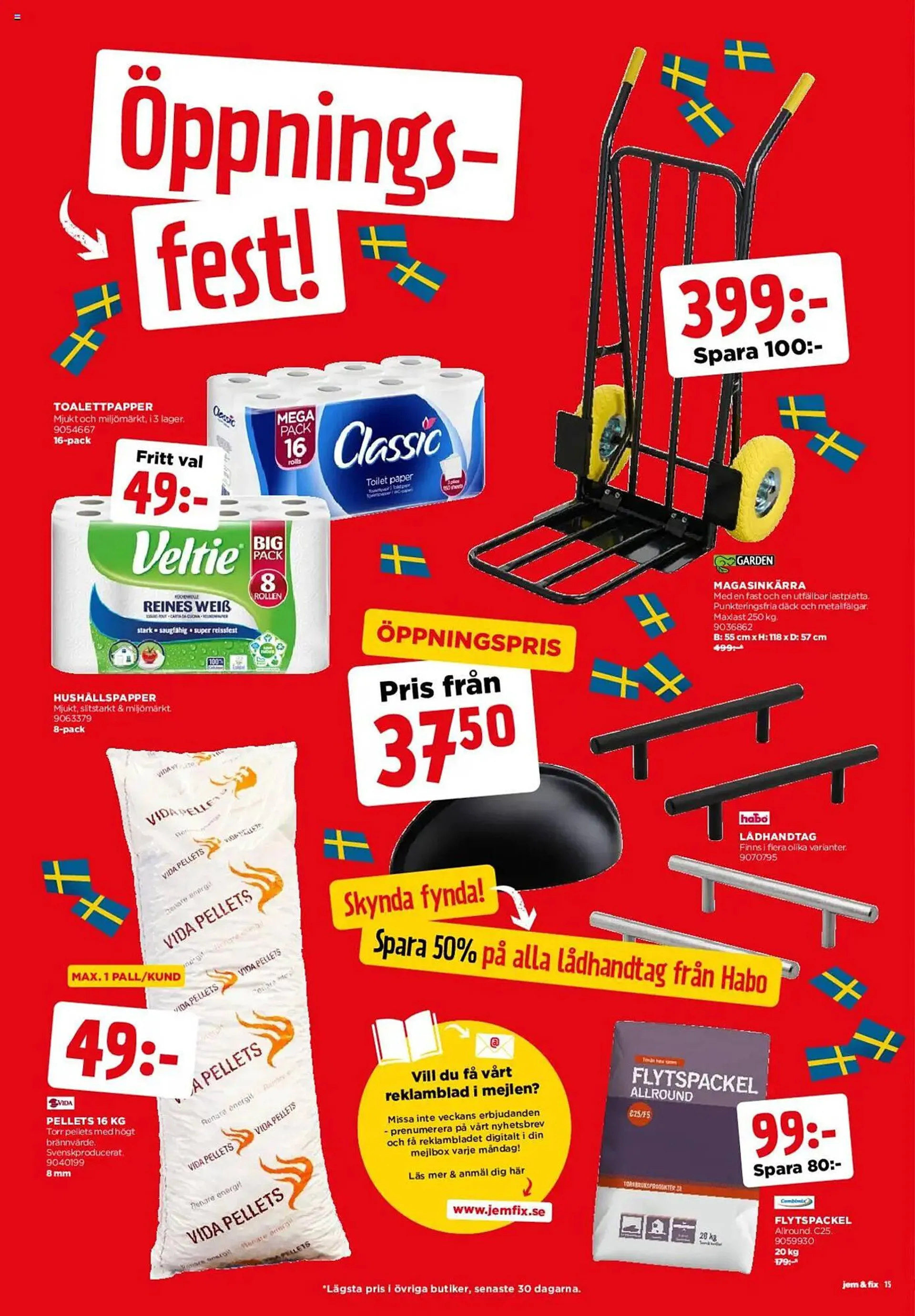 Jem&Fix reklamblad från 25 mars till 30 mars 2025 - Reklamblad sidor 15