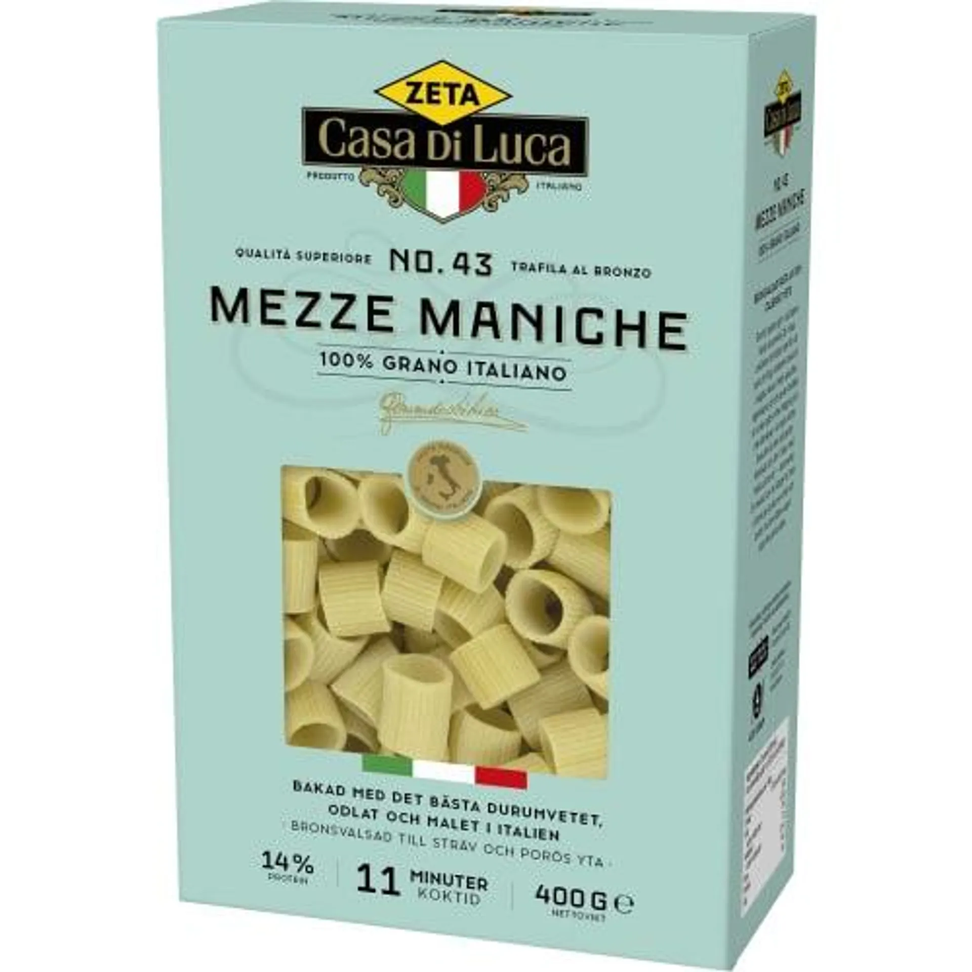 Mezze Maniche Pasta