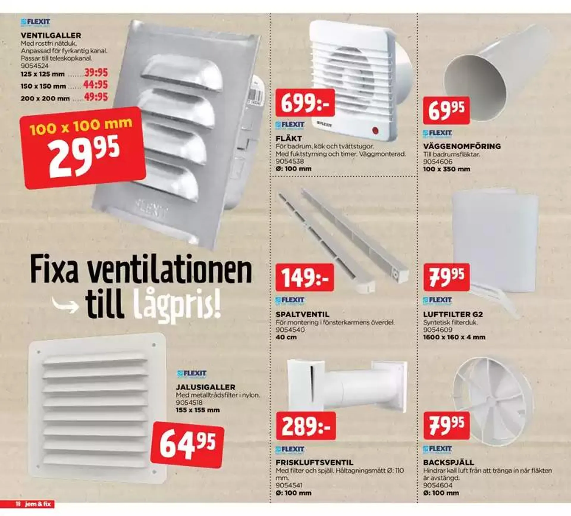 Jem&Fix reklamblad från 20 oktober till 3 november 2024 - Reklamblad sidor 18