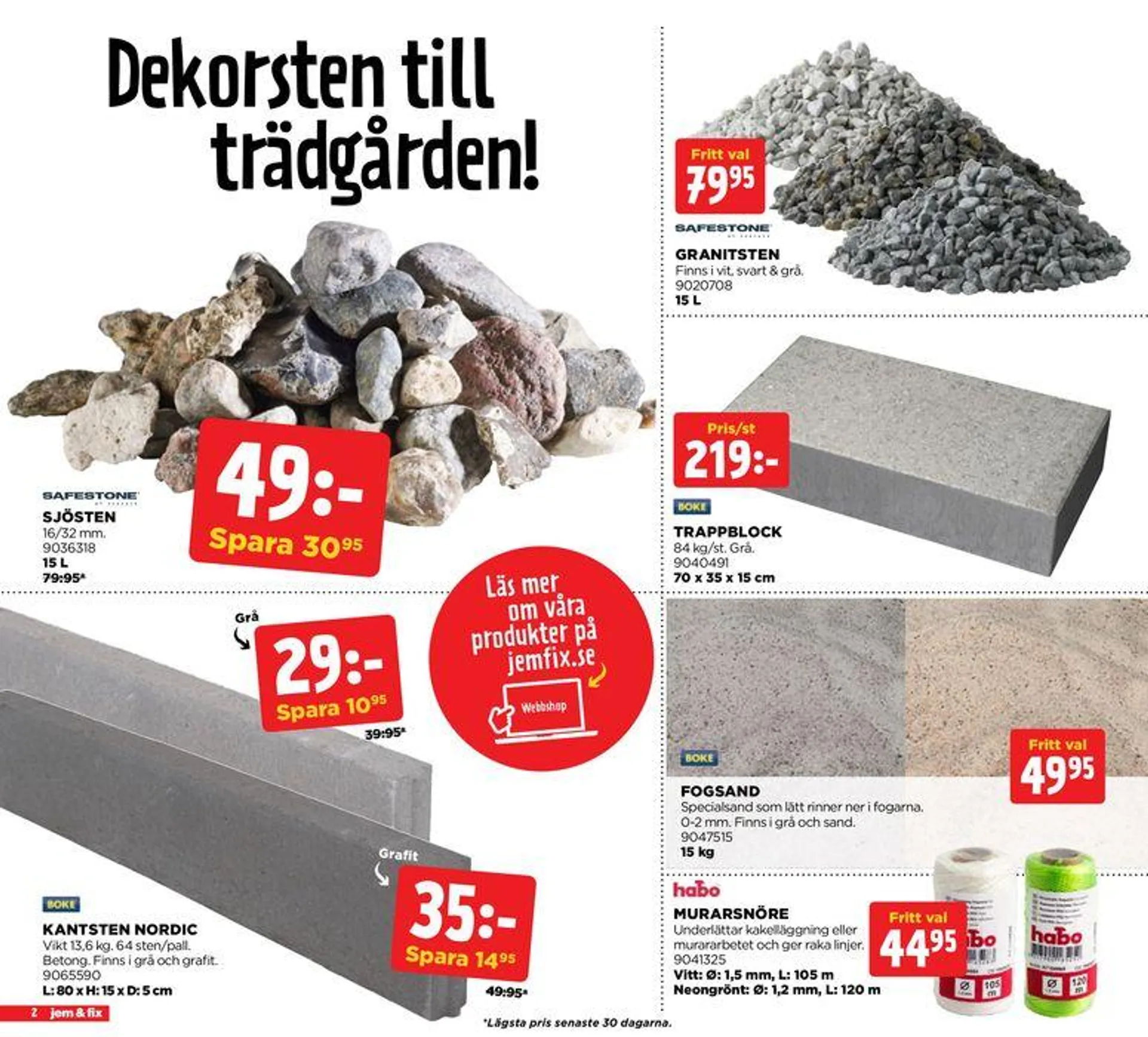 Jem&Fix reklamblad - 2