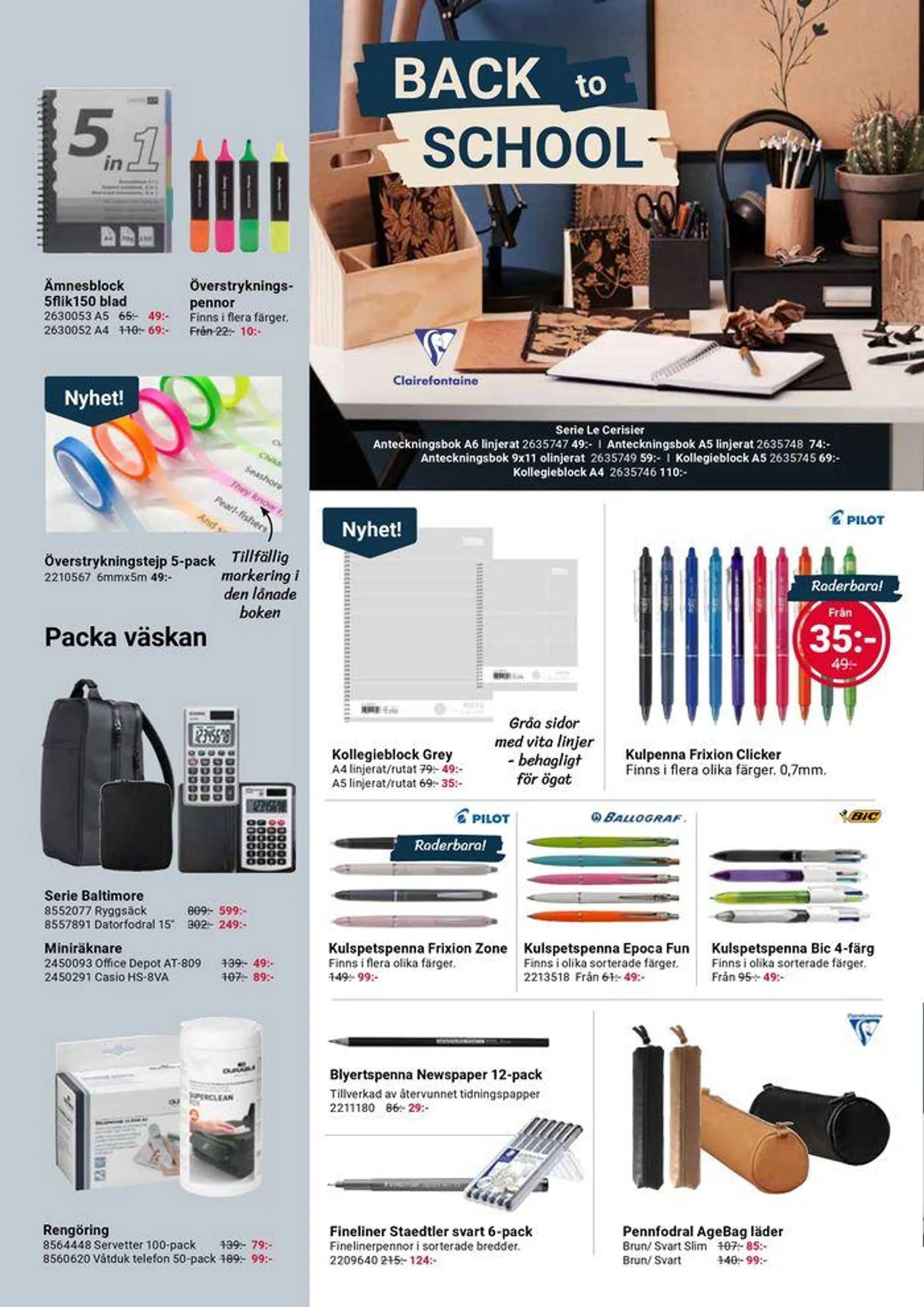 Office Depot - Månadens kampanjblad från 2 augusti till 16 augusti 2024 - Reklamblad sidor 6