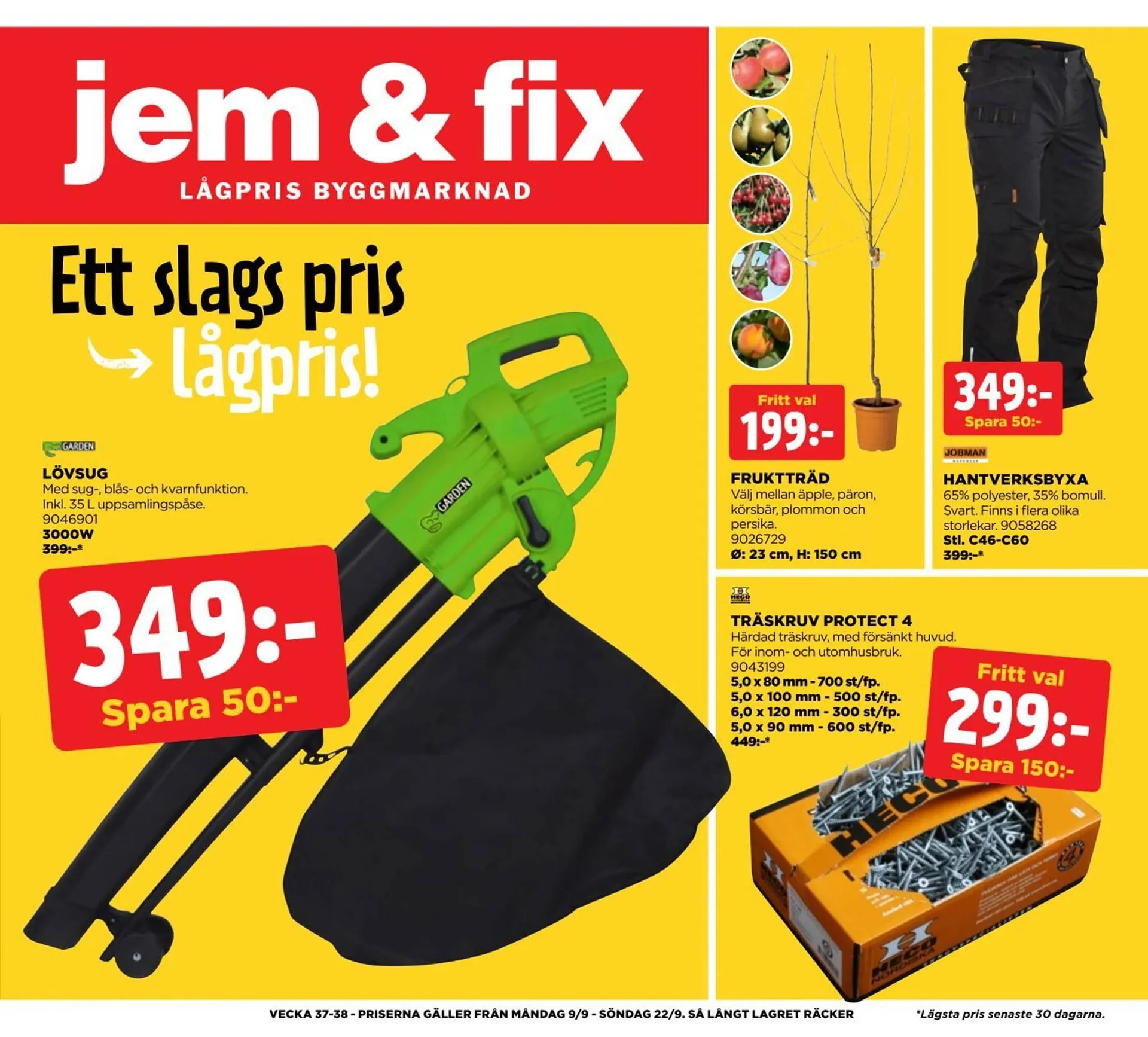 Jem&Fix reklamblad - 1