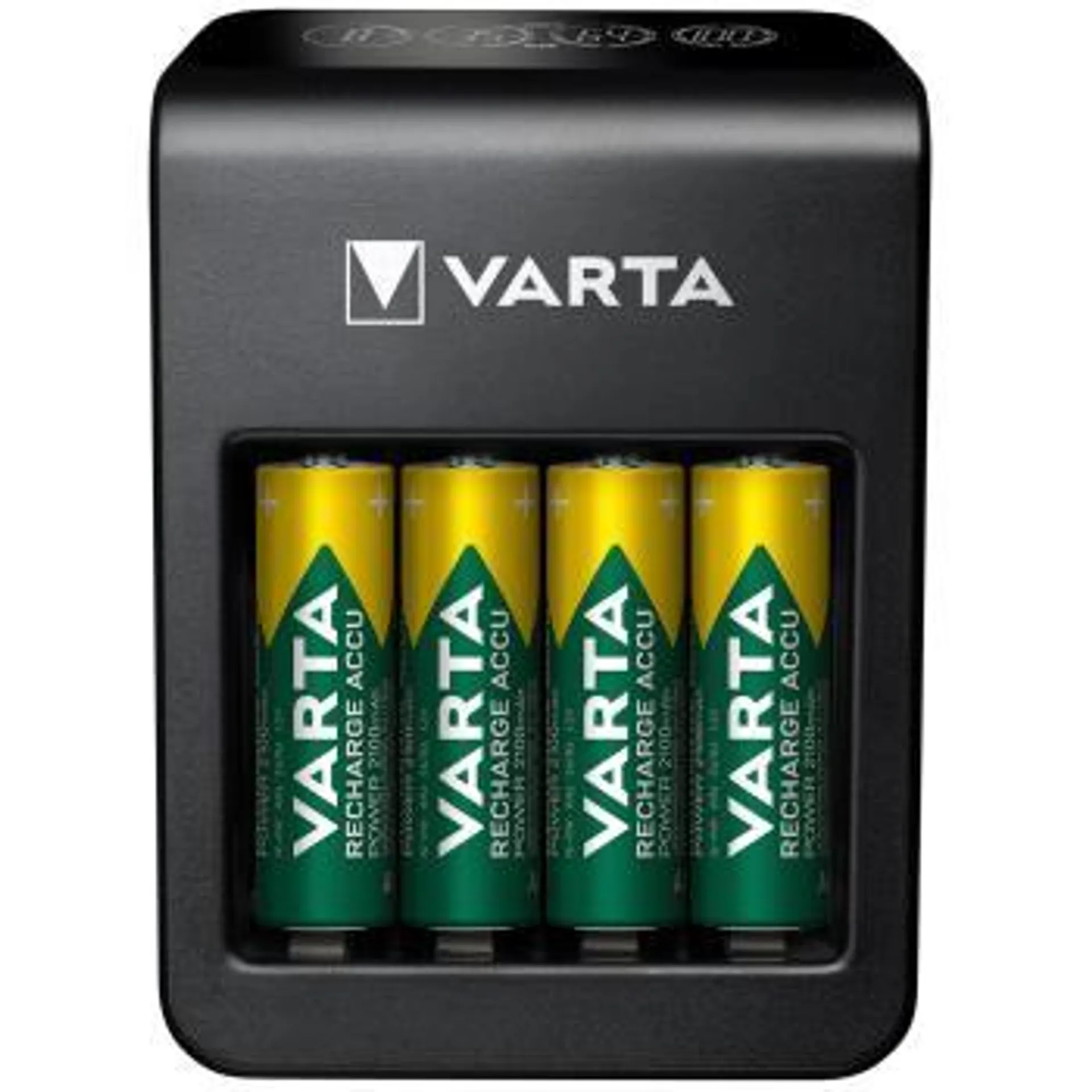 Varta: LCD Plug Carger+ AA/AAA/9V + USB inkl 4xAA