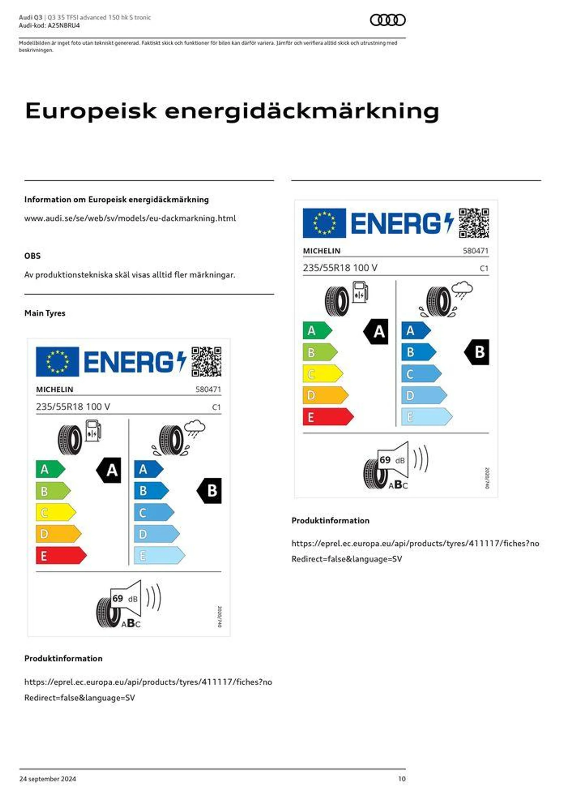 Audi Q3 från 24 september till 24 september 2025 - Reklamblad sidor 10