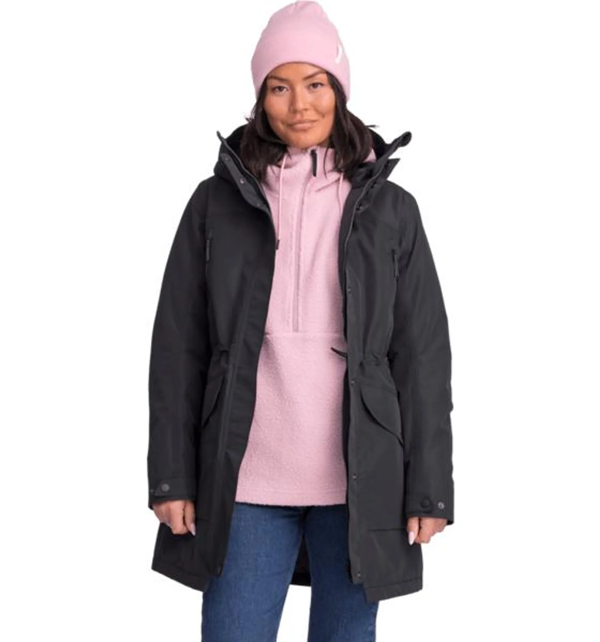 w padded function parka