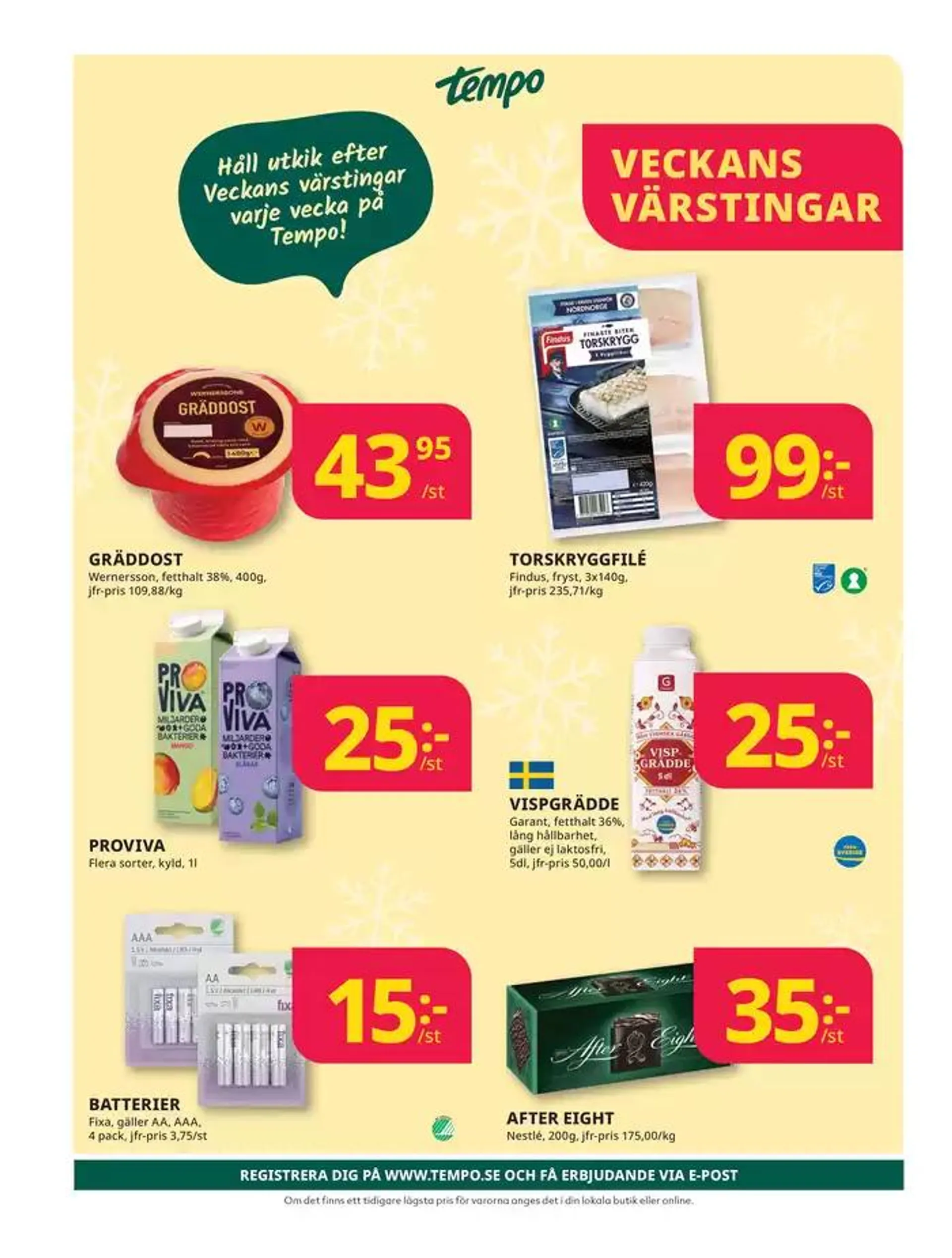 Veckans erbjudanden Tempo från 2 december till 16 december 2024 - Reklamblad sidor 4