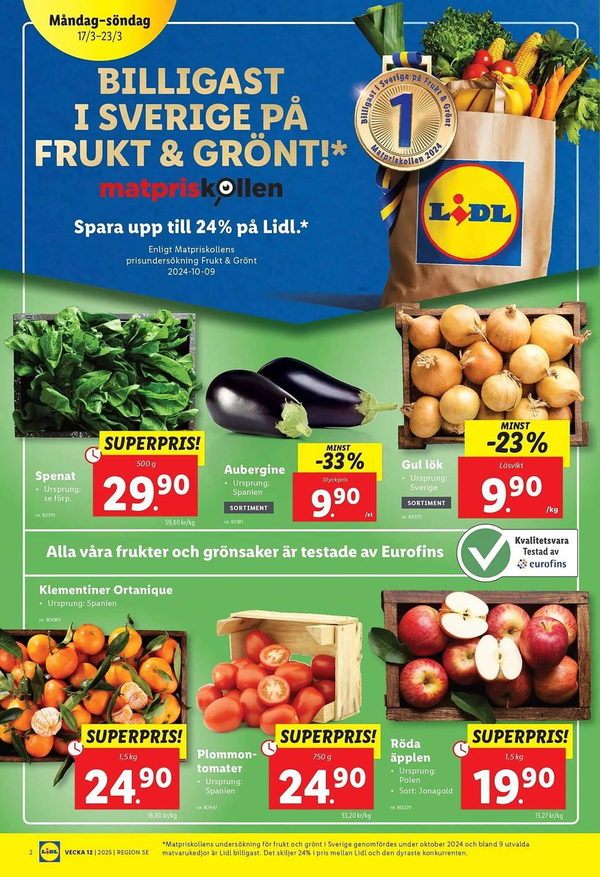 Lidl reklamblad från 17 mars till 23 mars 2025 - Reklamblad sidor 2