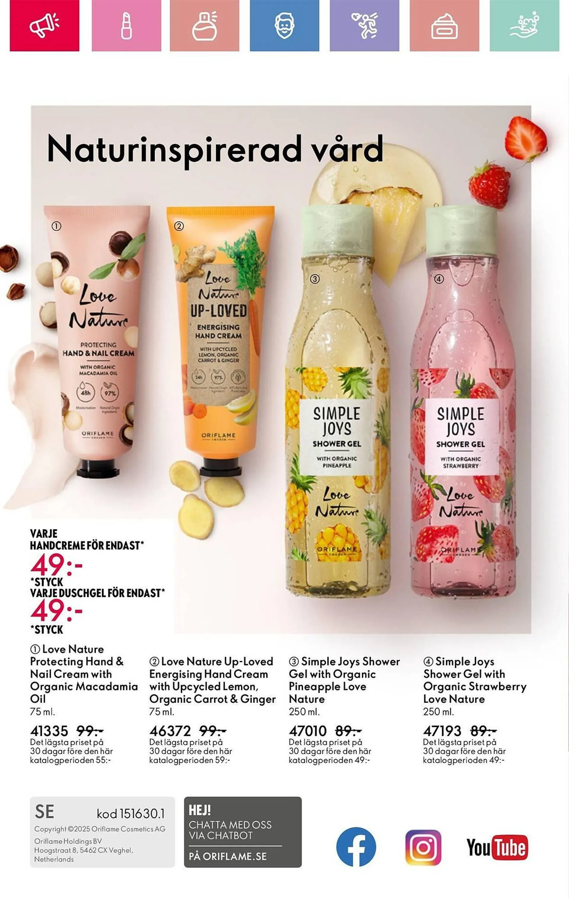 Oriflame reklamblad från 10 mars till 29 mars 2025 - Reklamblad sidor 164