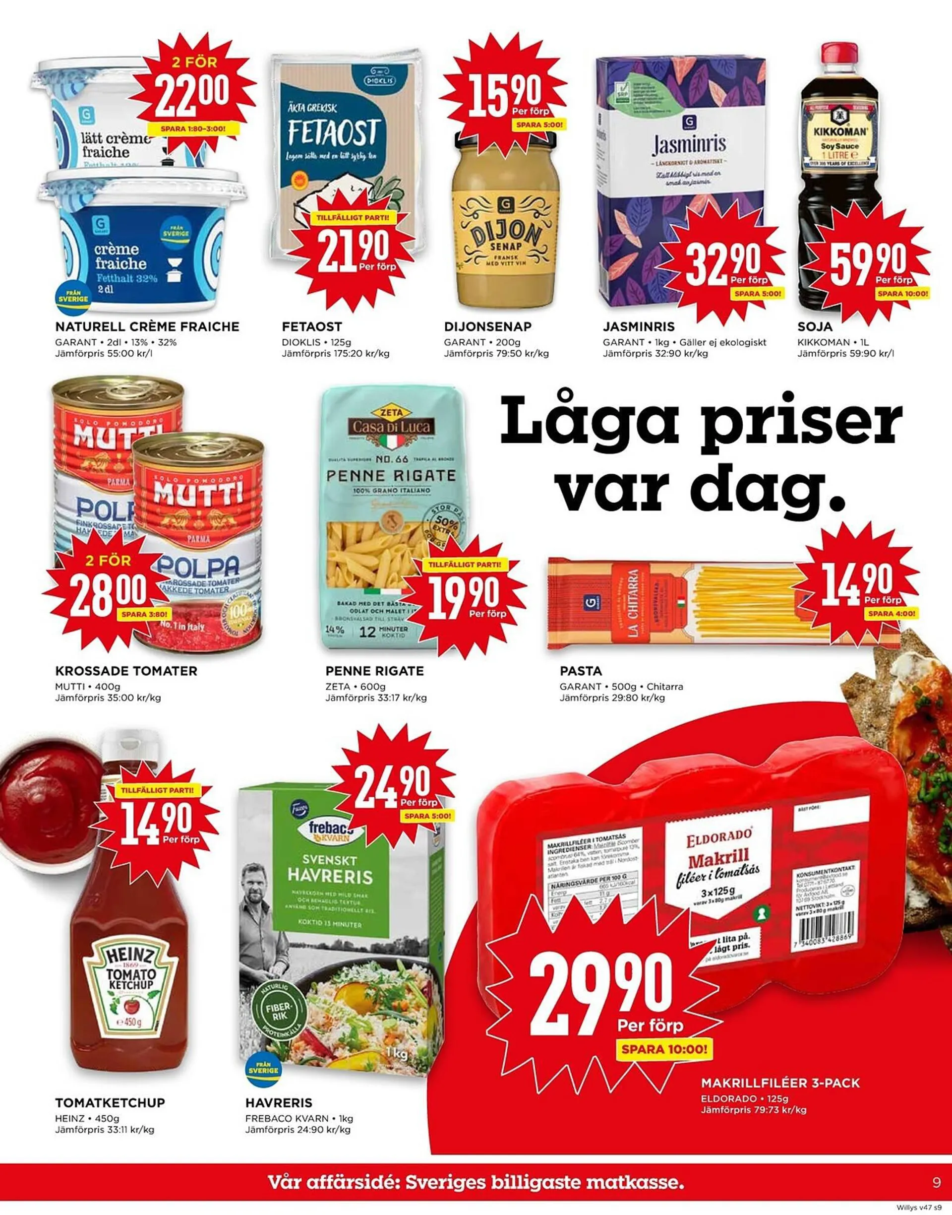 Willys reklamblad från 20 november till 26 november 2023 - Reklamblad sidor 9