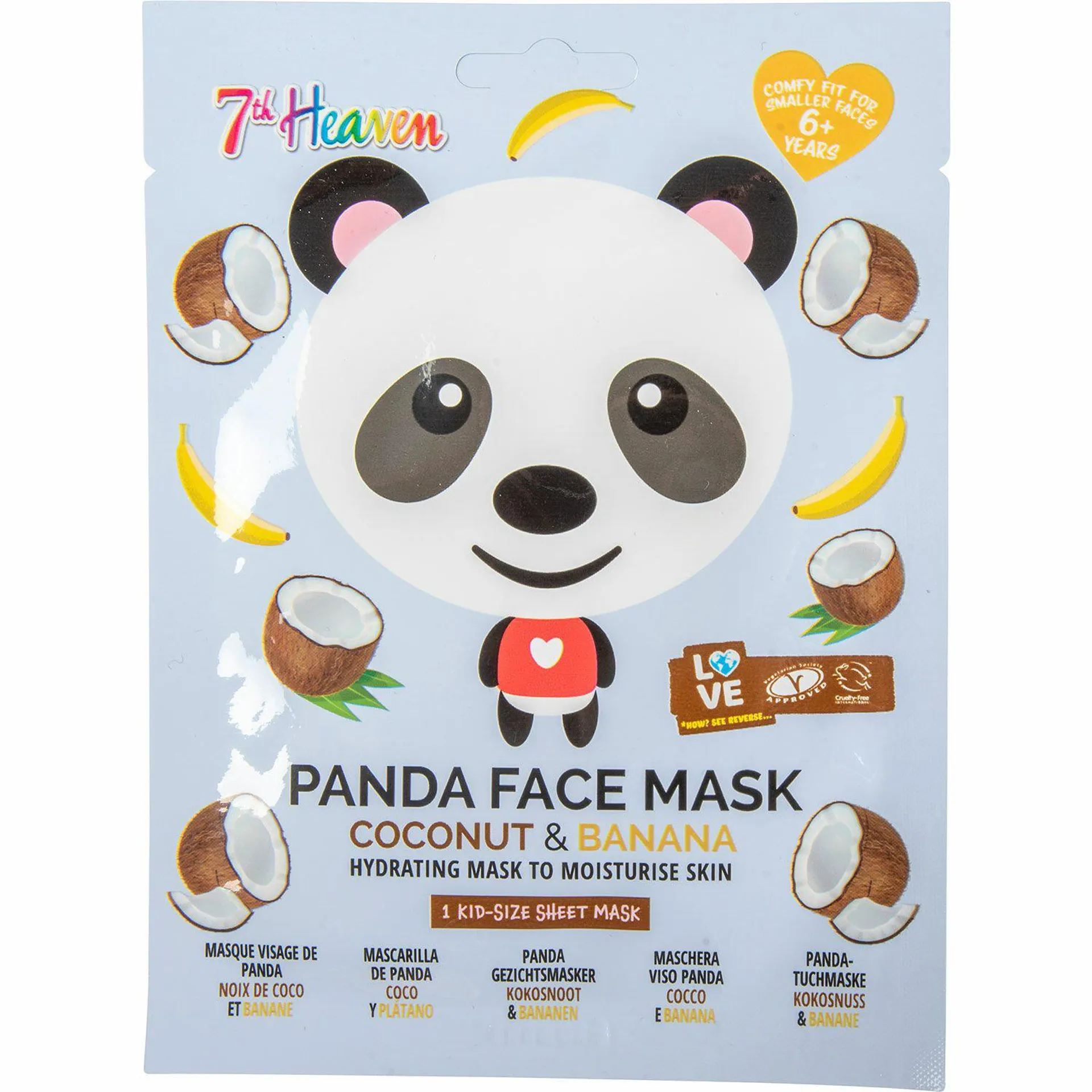 Ansiktsmask 7th Heaven Panda Face Mask